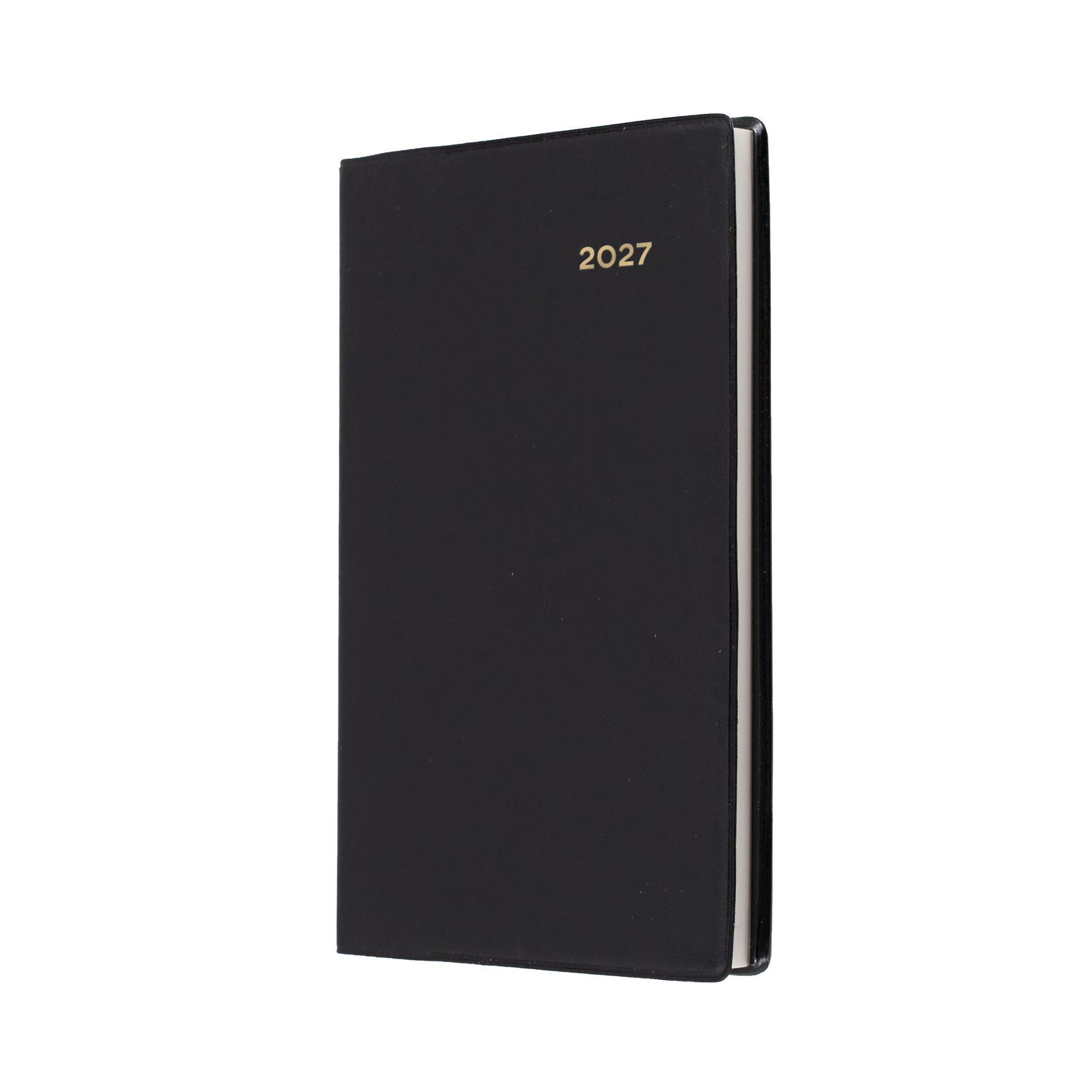 Collins Belmont 2027 B7R Pocket Week to View Diary Black front cover