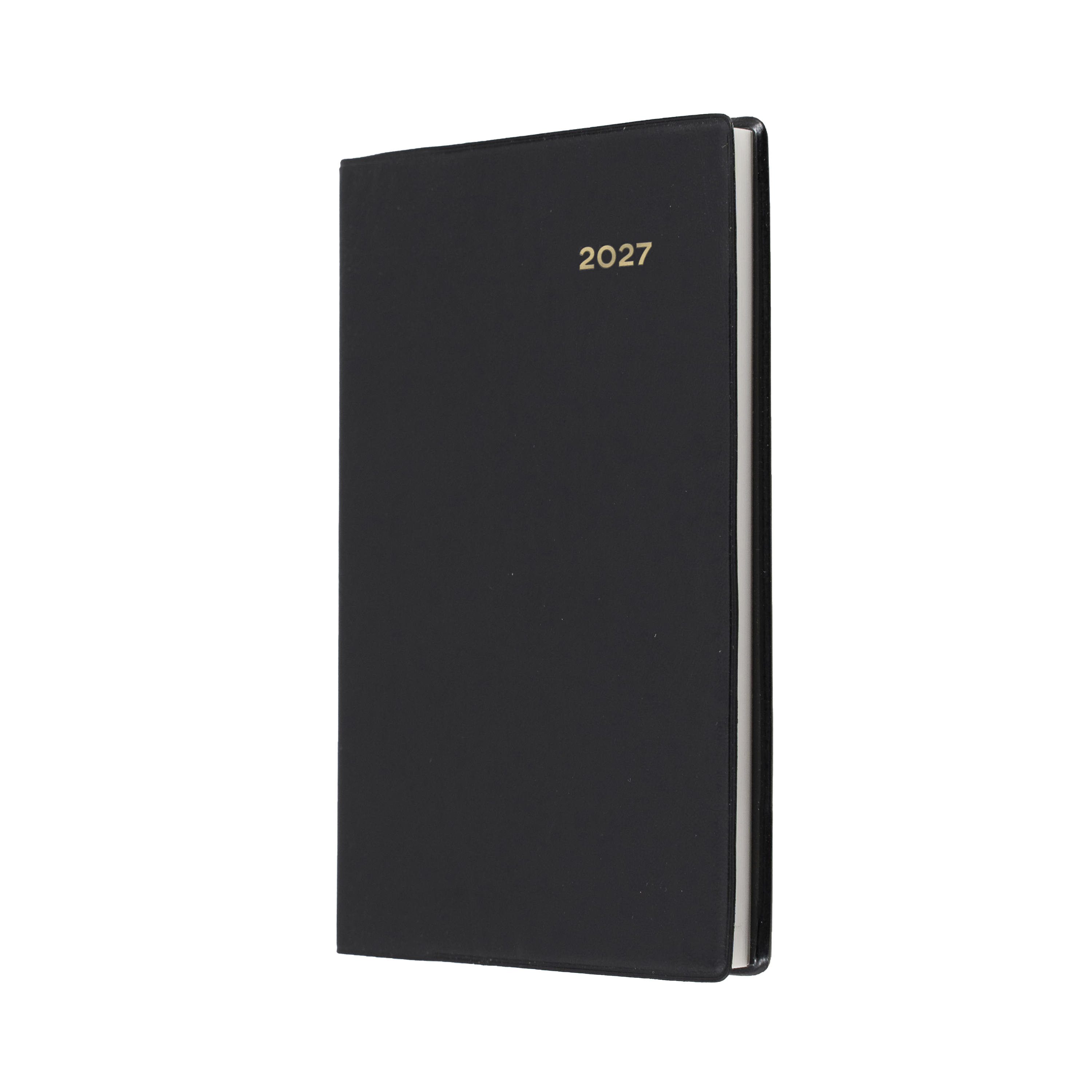 Collins Belmont 2027 B7R Pocket Week to View Diary Black front cover