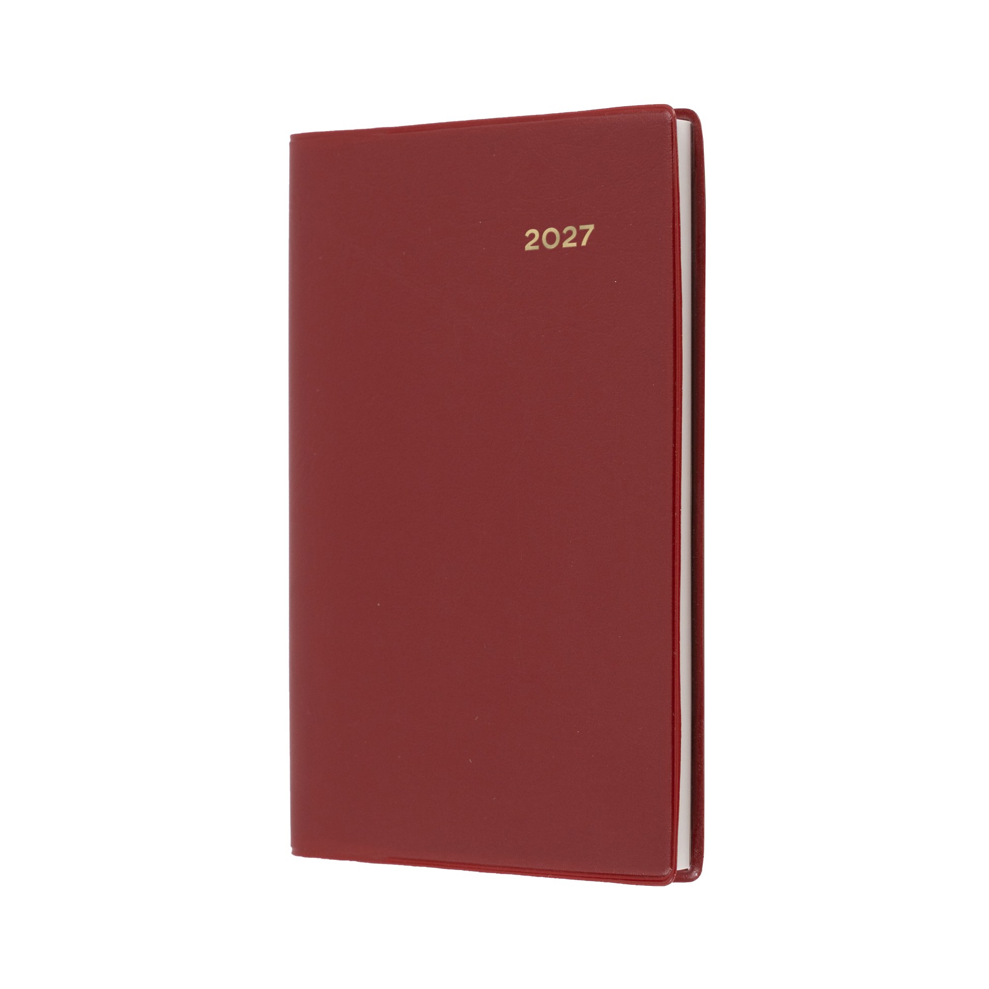 Collins Belmont 2027 B7R Pocket Week to View Diary Burgundy front cover