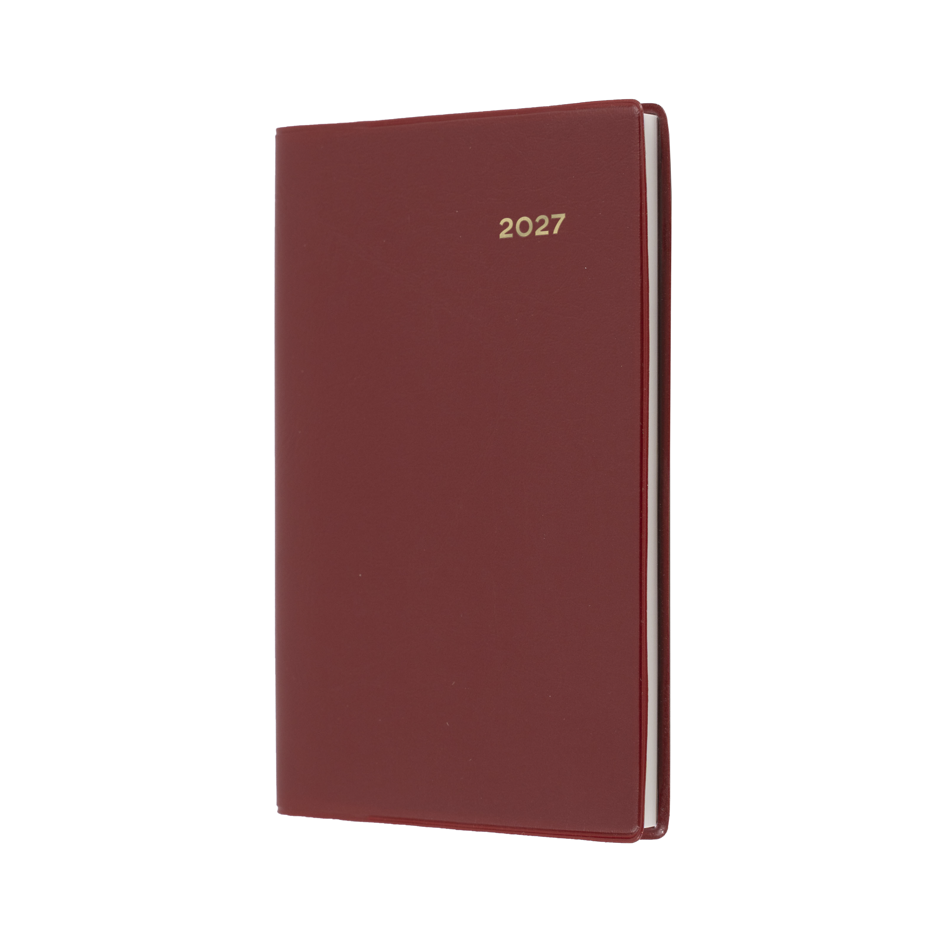 Collins Belmont 2027 B7R Pocket Week to View Diary Burgundy front cover