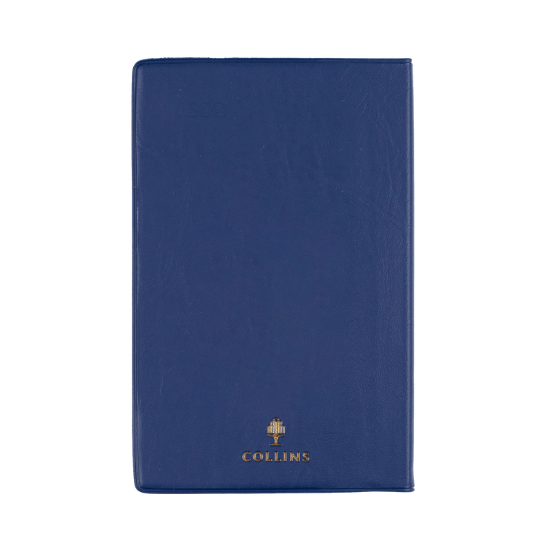 Collins Belmont 2027 B7R pocket week to view diary navy interior layout