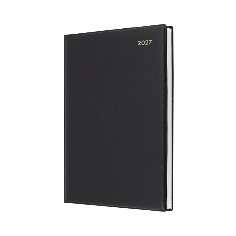 Collins Belmont Manager 2027 Day to a Page Diary Black front cover
