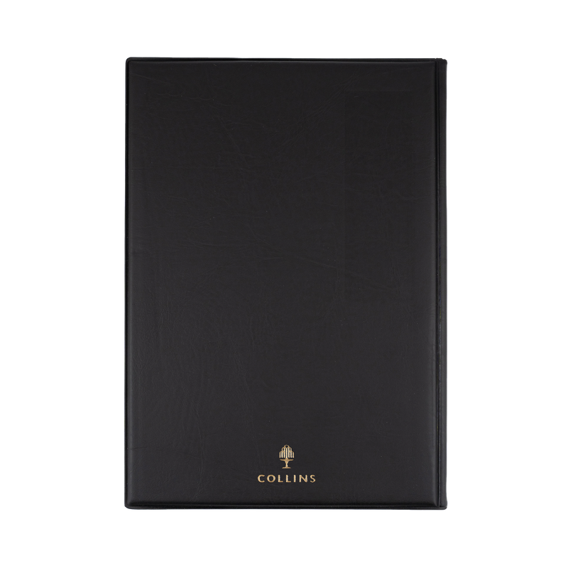 Collins Belmont Manager 2027 day to a page diary black interior layout