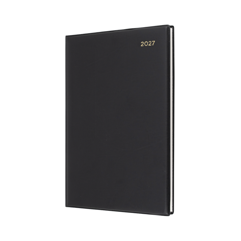 Collins Belmont Manager 2027 Week to View Diary Black front cover