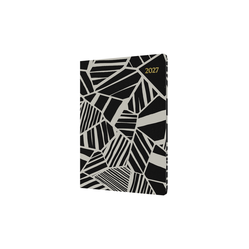 Bold Mono 2027 A5 Week to View Black front cover