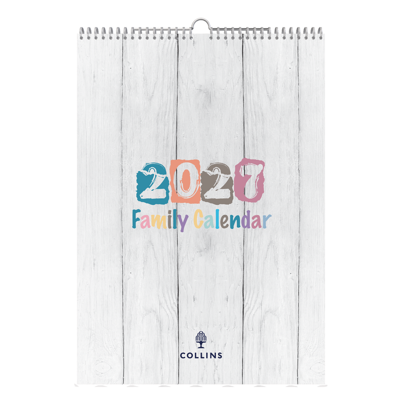 Collins Brighton 2027 A3 Wall Calendar Month to View front cover