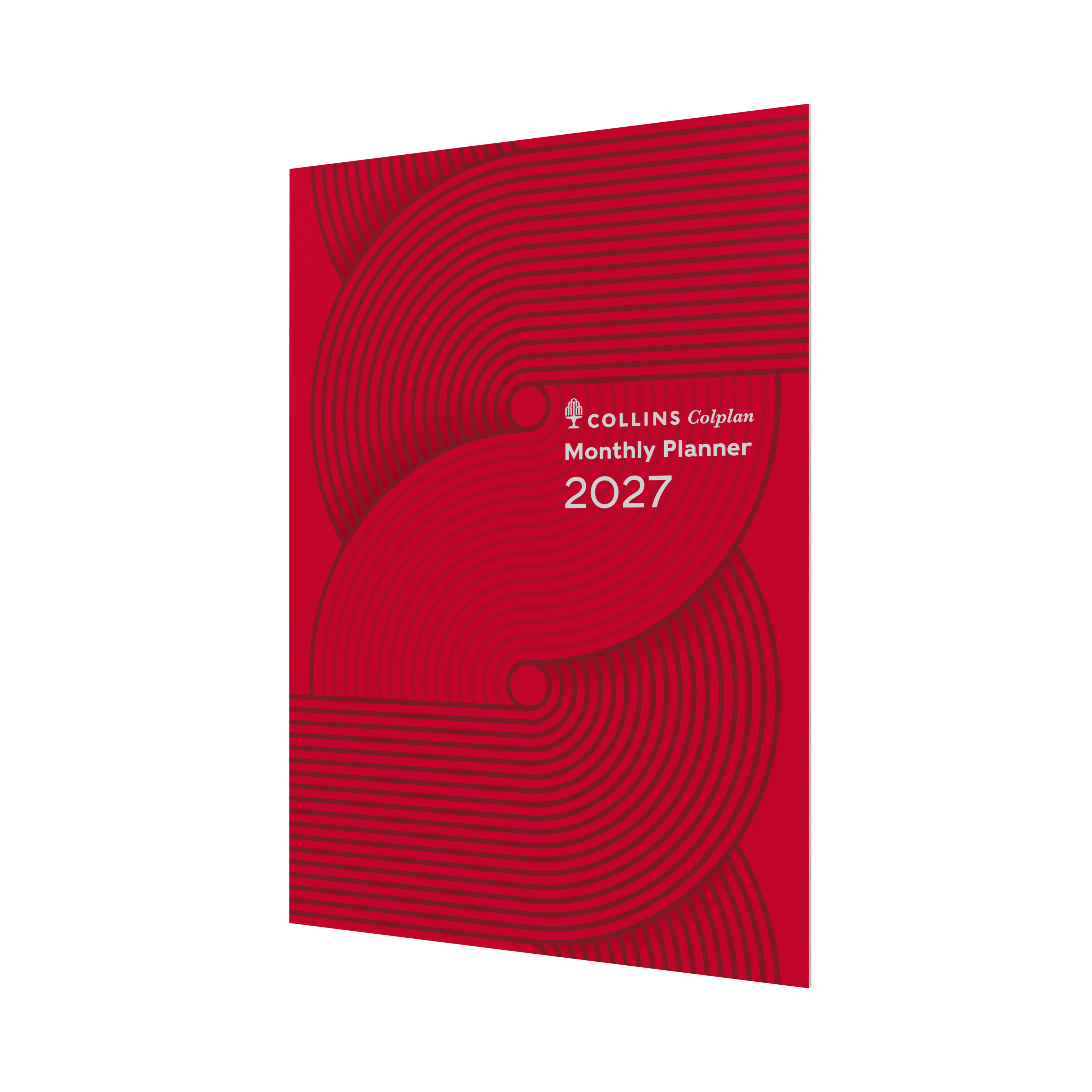 Collins Colplan 2027 A4 month to view planner Geo Red front cover
