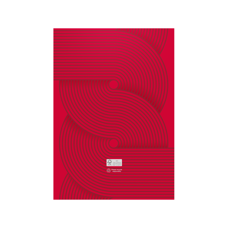 Collins Colplan 2027 A4 month to view planner Geo Red interior layout