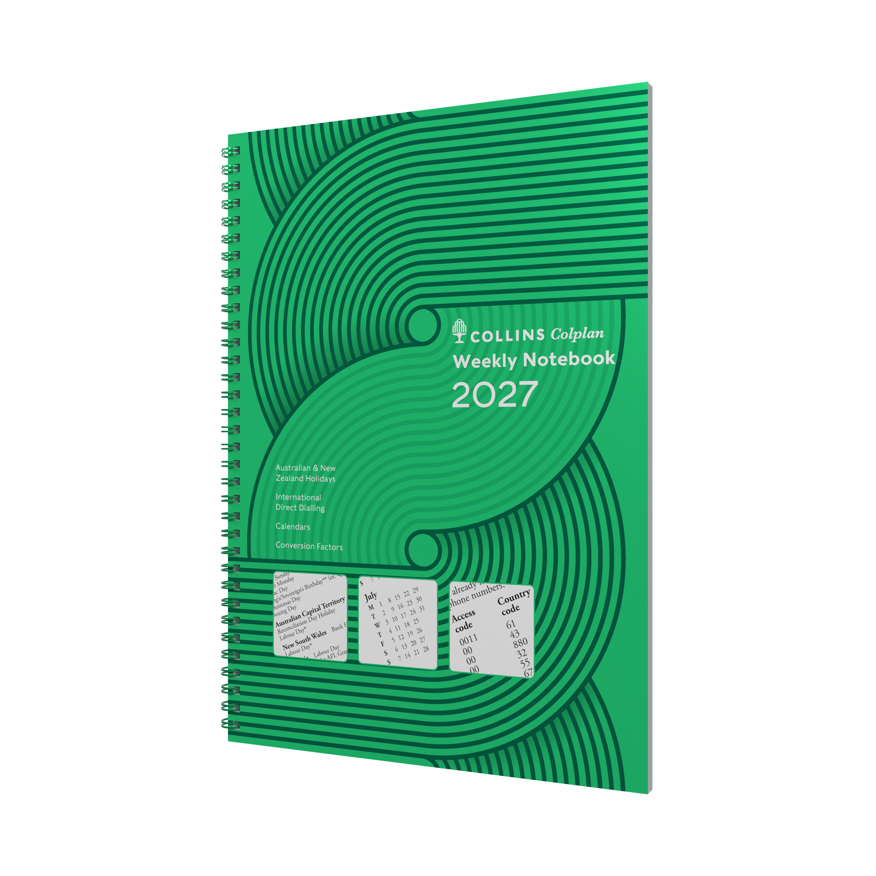 Collins Colplan 2027 A4 week to view with notes diary front cover
