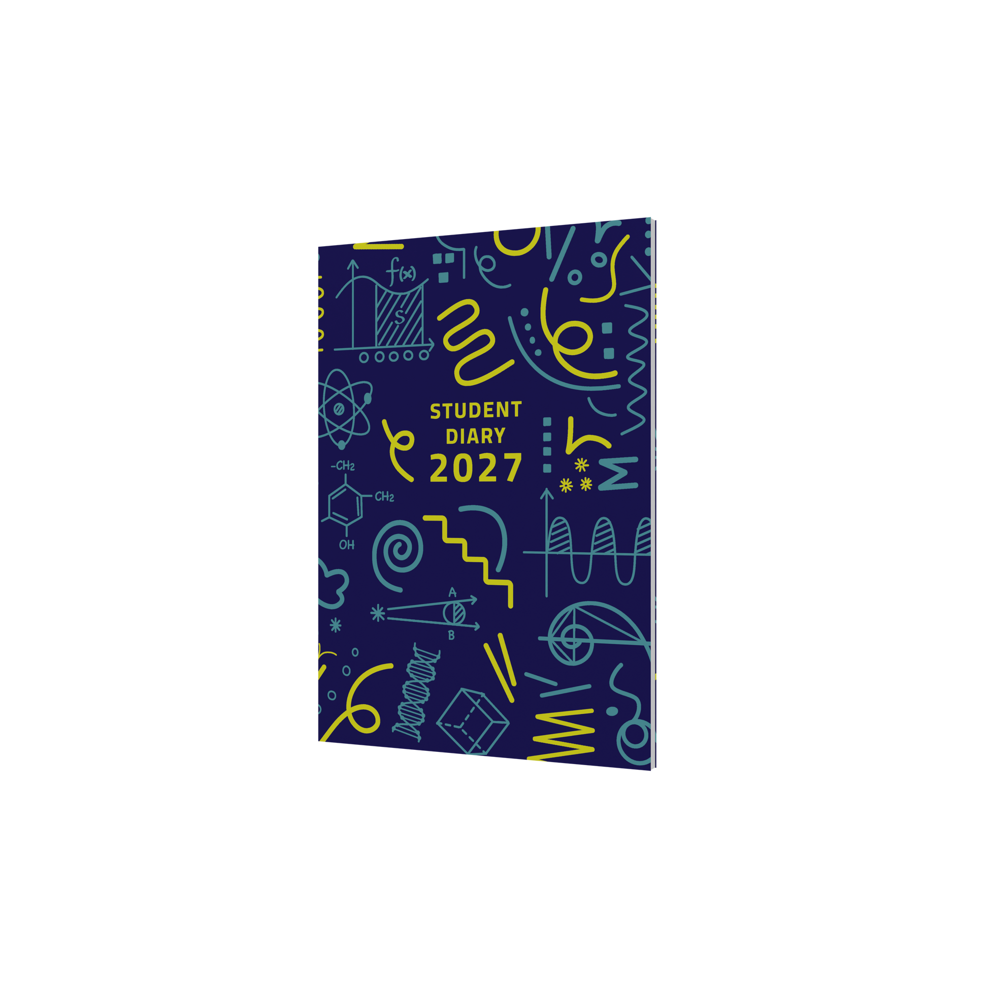 Collins Colplan 2027 A5 student diary week to view casebound front cover