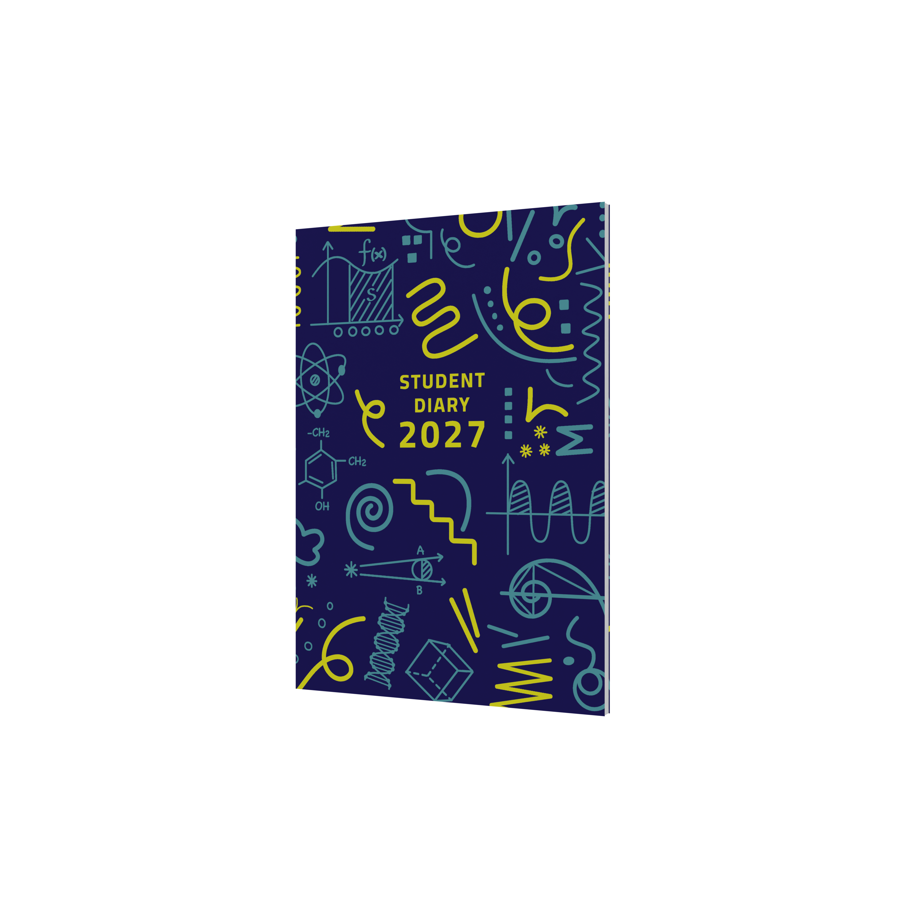 Collins Colplan 2027 A5 student diary week to view casebound front cover