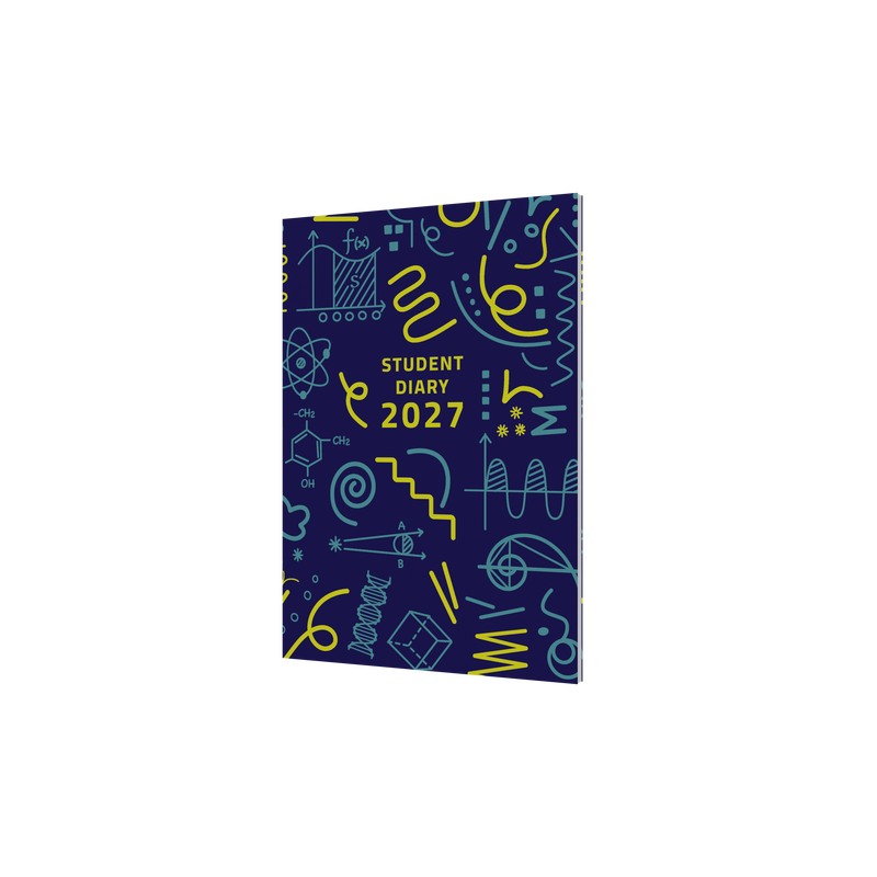 Collins Colplan 2027 A5 student diary week to view casebound front cover