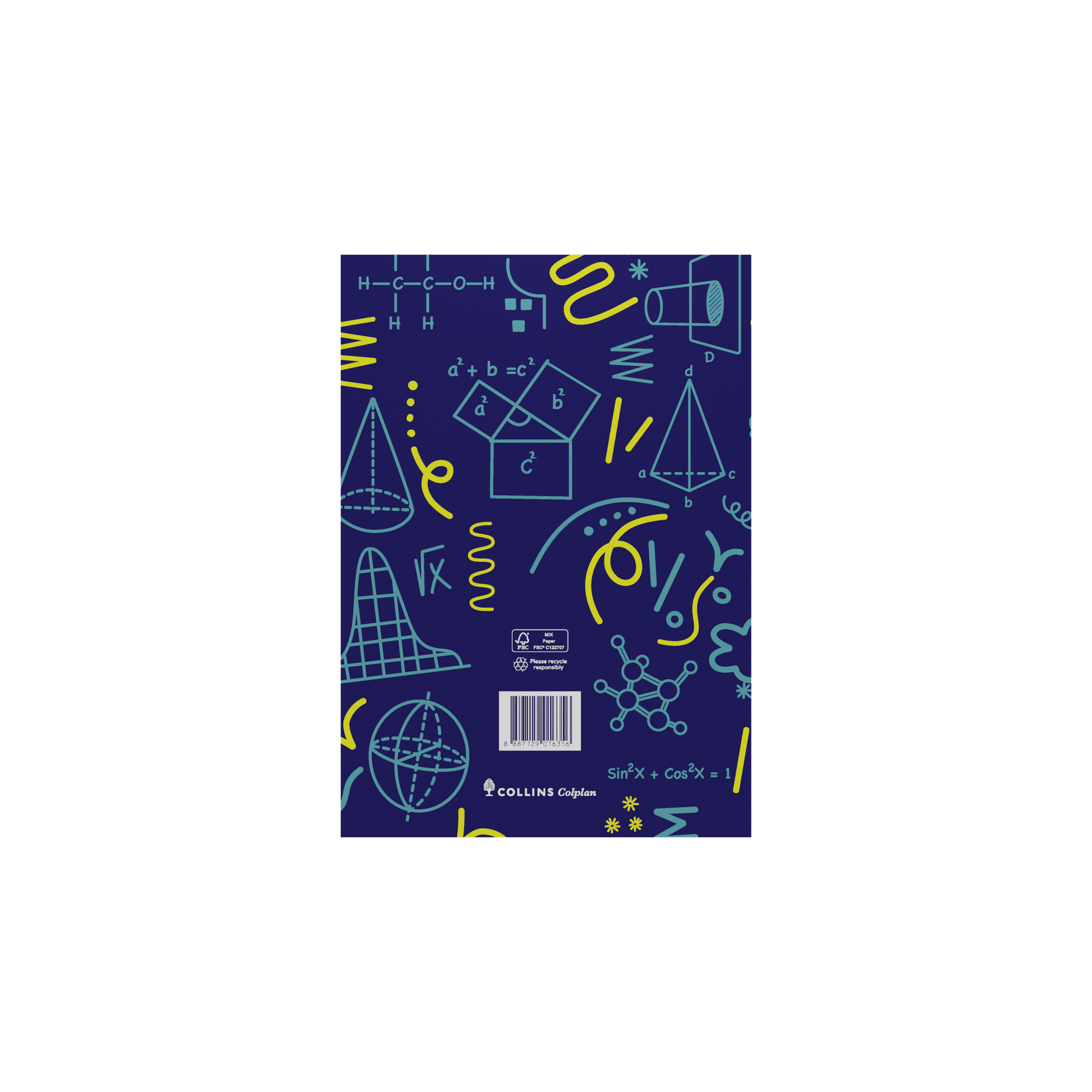 Collins Colplan 2027 A5 student diary week to view casebound interior layout