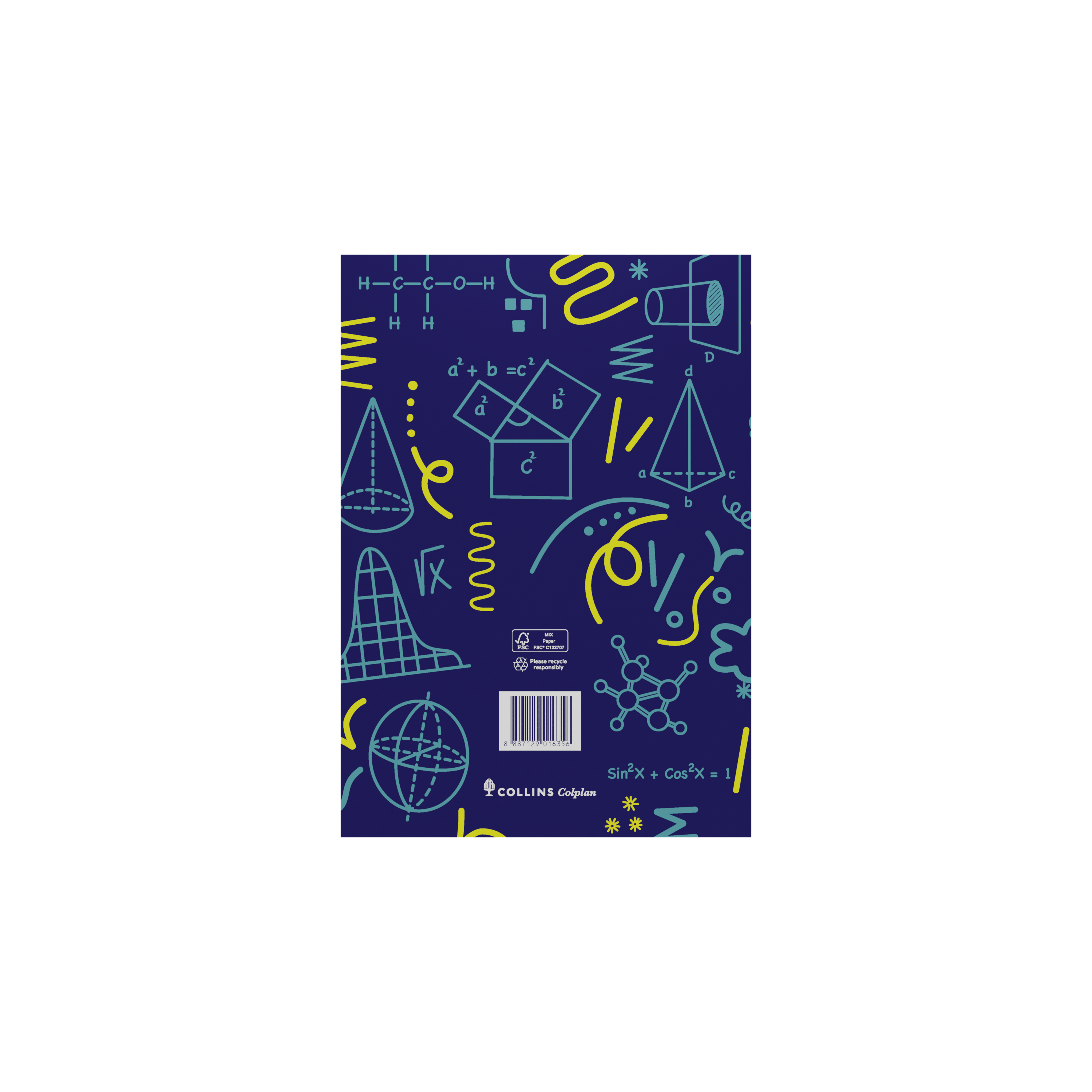 Collins Colplan 2027 A5 student diary week to view casebound interior layout