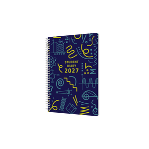 Collins Colplan 2027 A5 student diary week to view spiral front cover