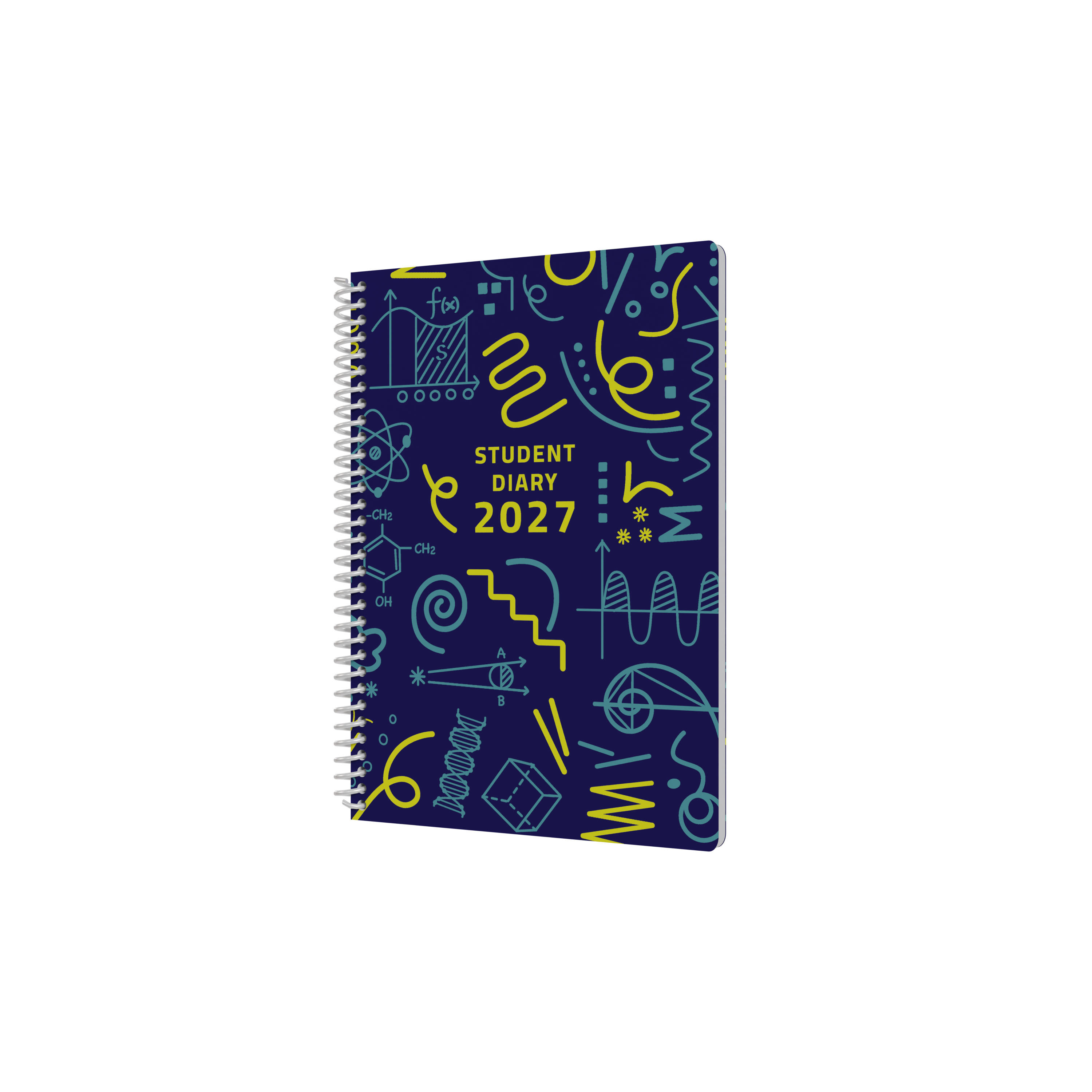 Collins Colplan 2027 A5 student diary week to view spiral front cover
