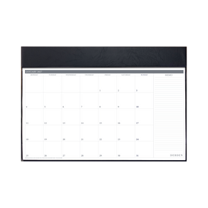 Debden 2027 executive desk top planner 420x594mm month to view black angled view
