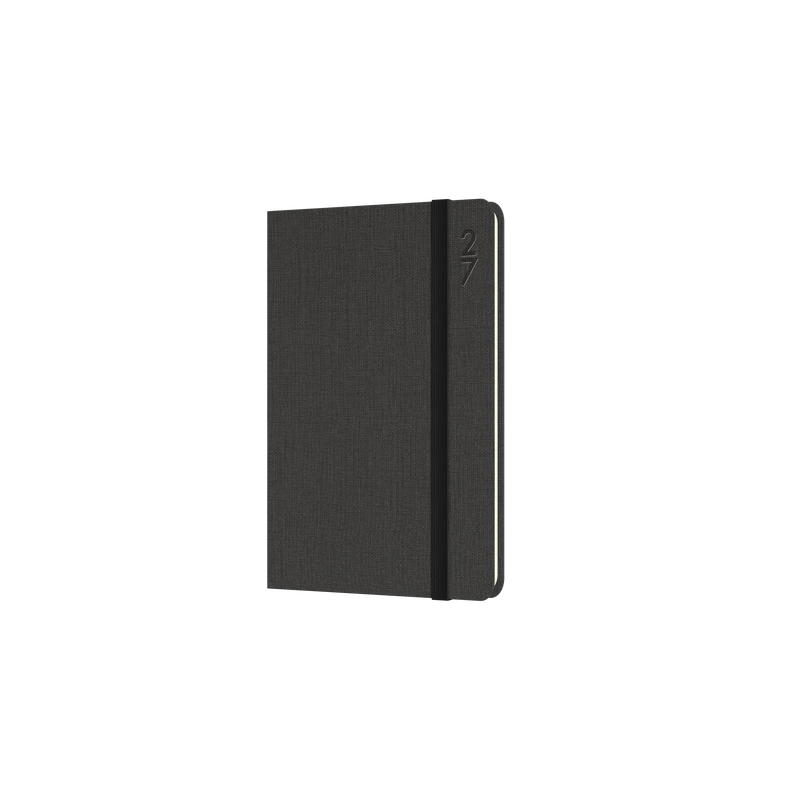 Collins Debden Designer 2027 85x132mm Week to View Charcoal front cover