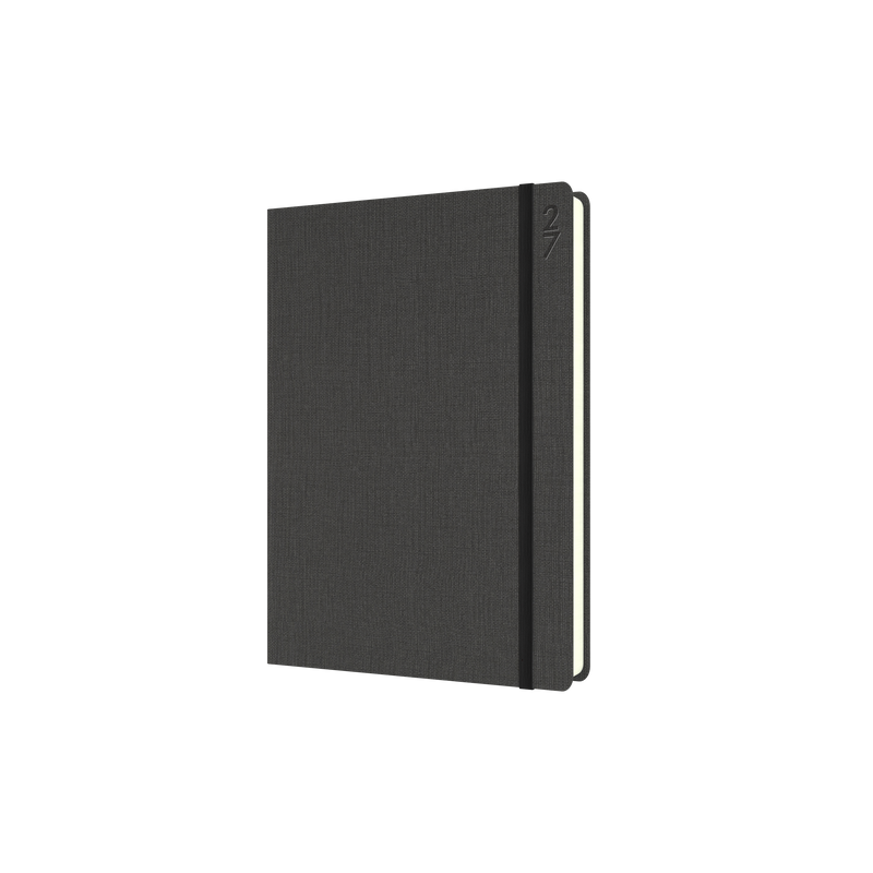 Collins Debden Designer 2027 A5 Day to Page Charcoal front cover
