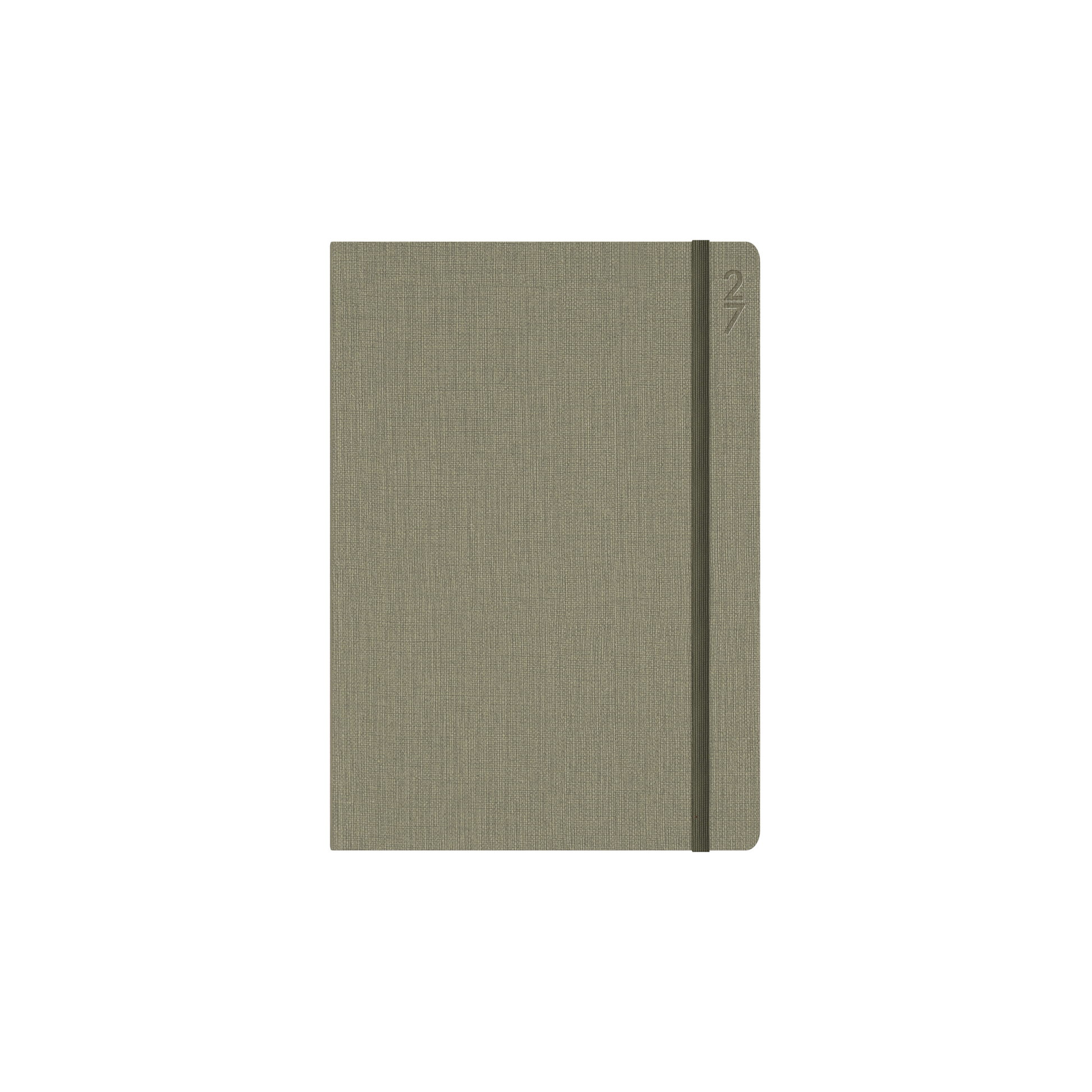 Collins Debden Designer 2027 A5 Day to Page Green angled view