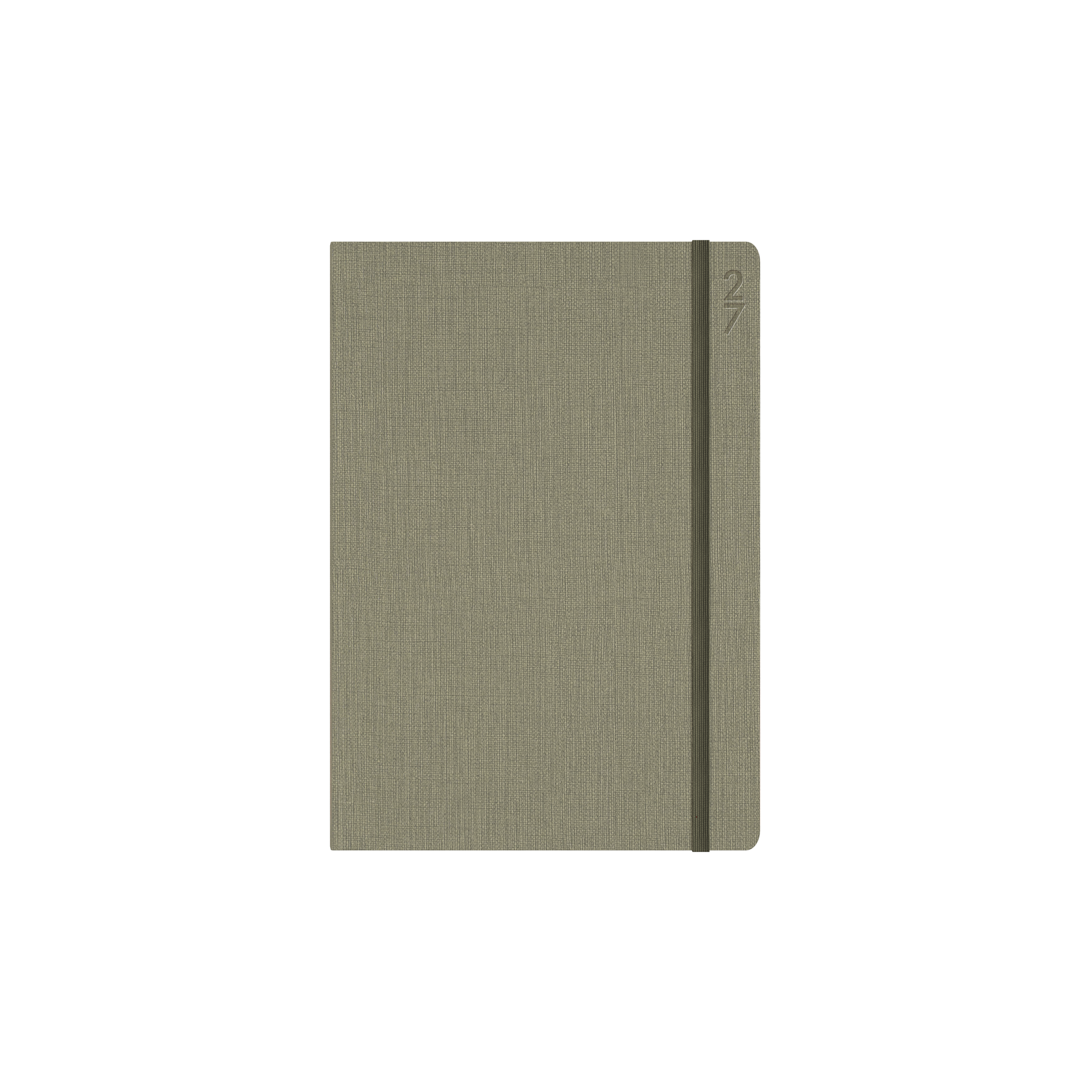 Collins Debden Designer 2027 A5 Day to Page Green angled view