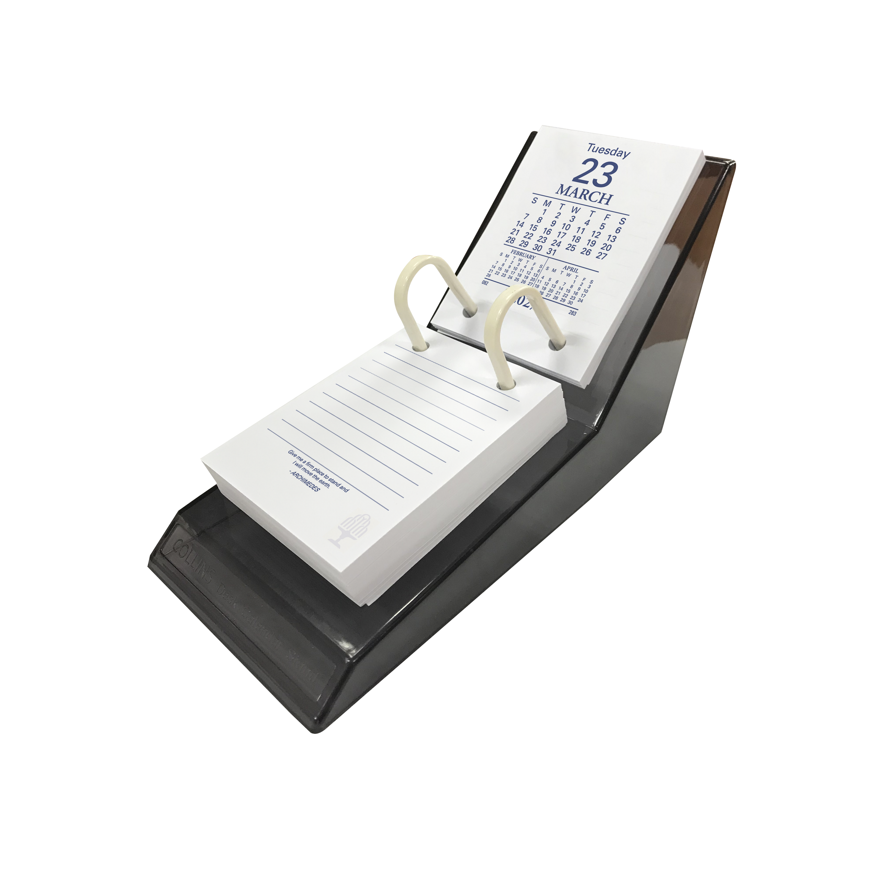 Collins 2027 Desk Calendar with Acrylic Stand Day to Page alternate view