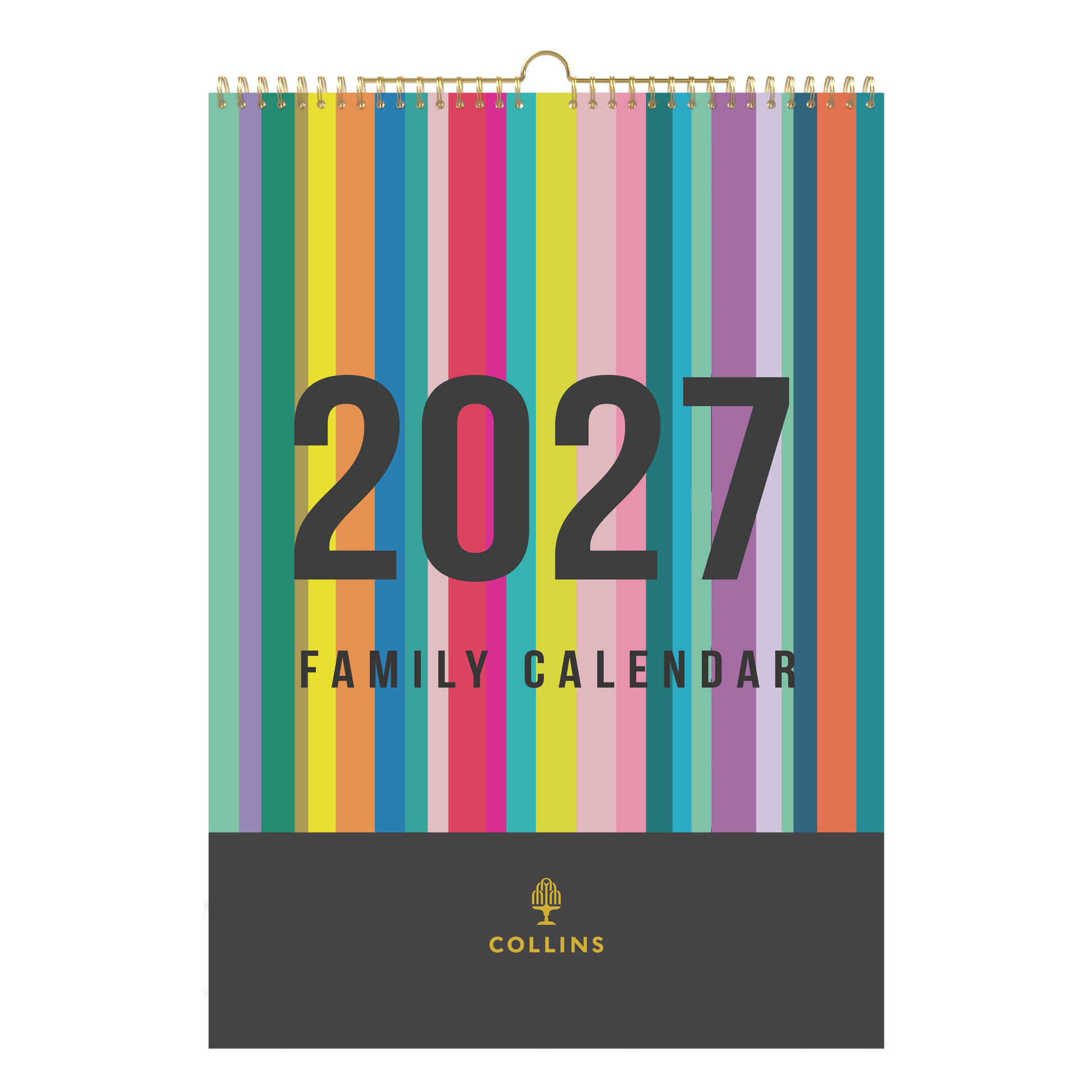 Collins Edge 2027 A3 Wall Calendar Month to View angled view