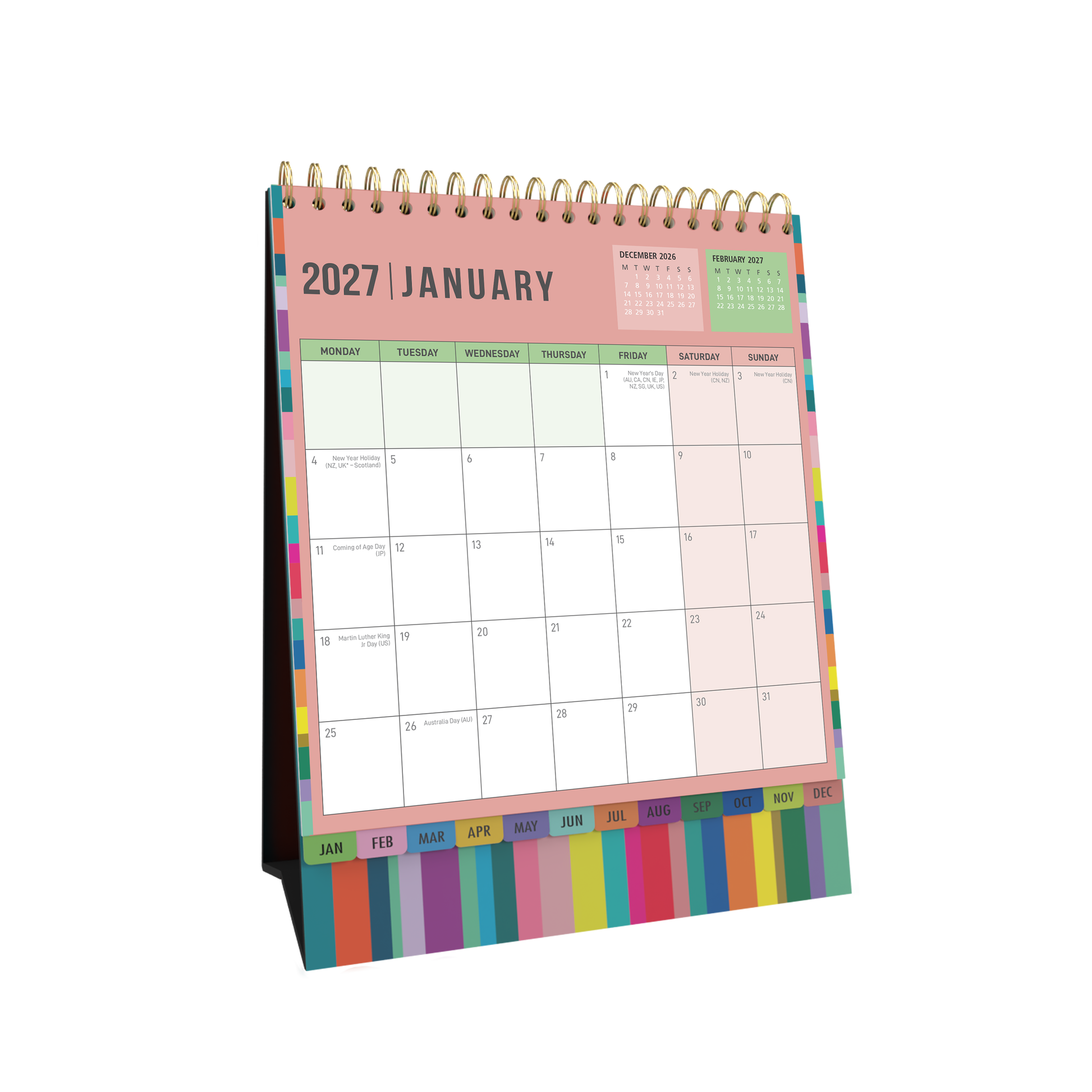 Collins Edge 2027 Desktop Calendar Month to View alternate view