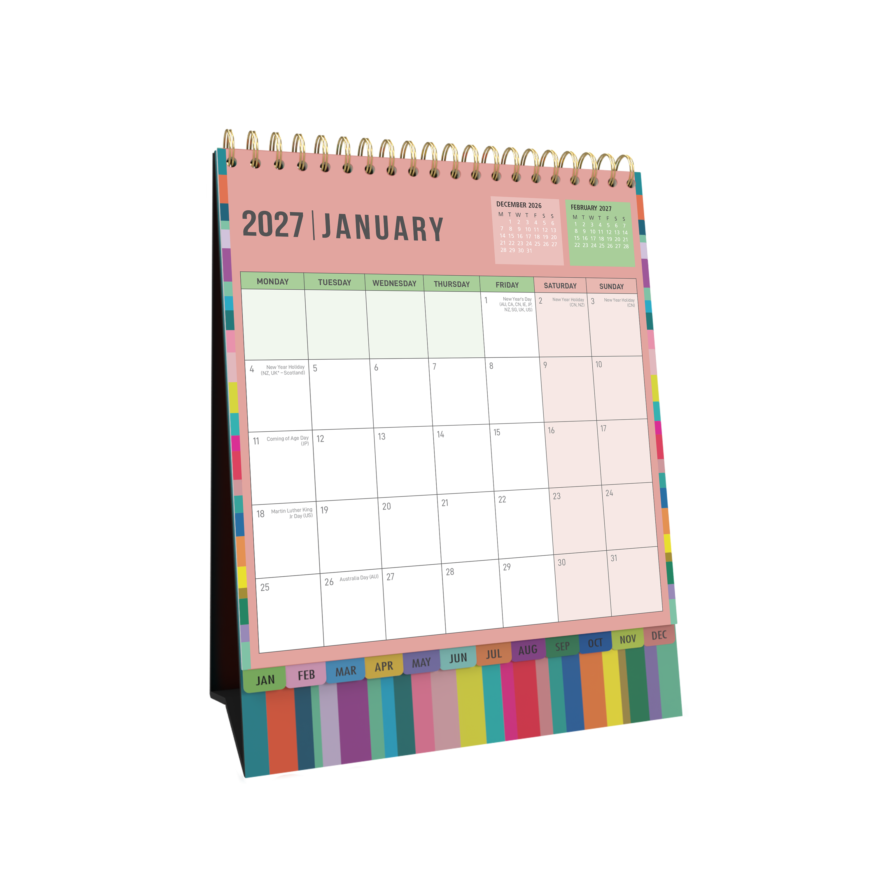 Collins Edge 2027 Desktop Calendar Month to View alternate view