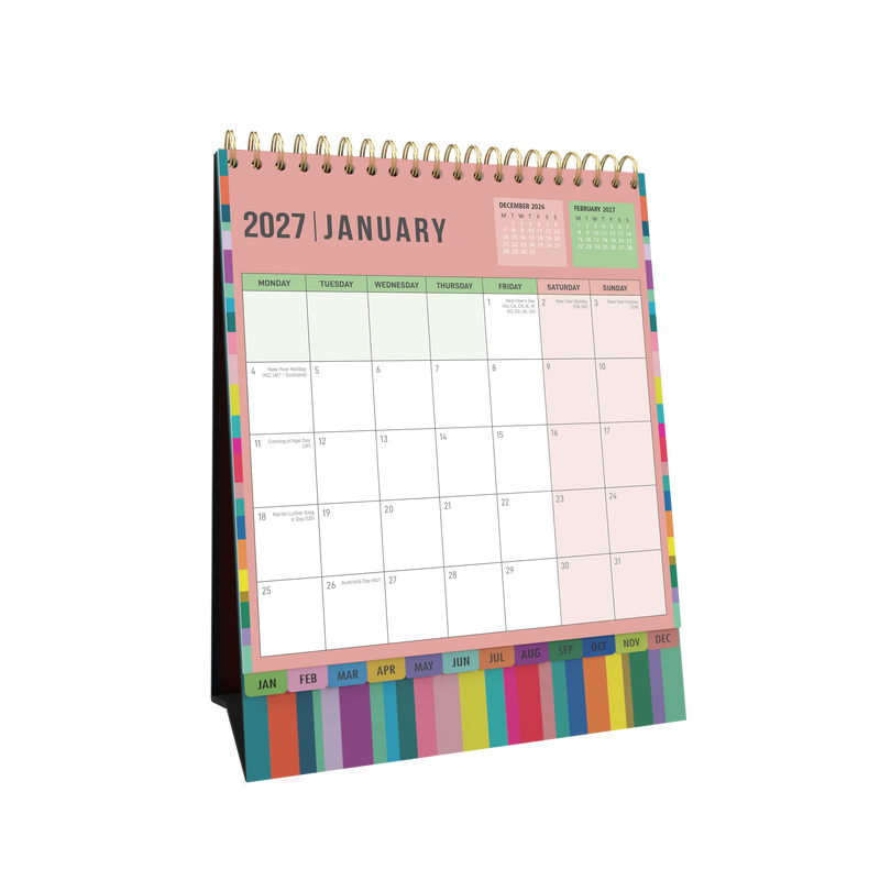 Collins Edge 2027 Desktop Calendar Month to View alternate view