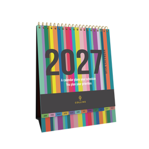 Collins Edge 2027 Desktop Calendar Month to View angled view