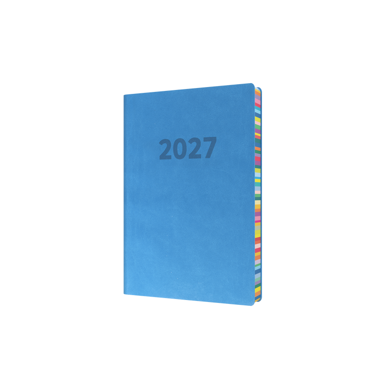 Edge Rainbow 2027 A5 Day to Page Blue front cover