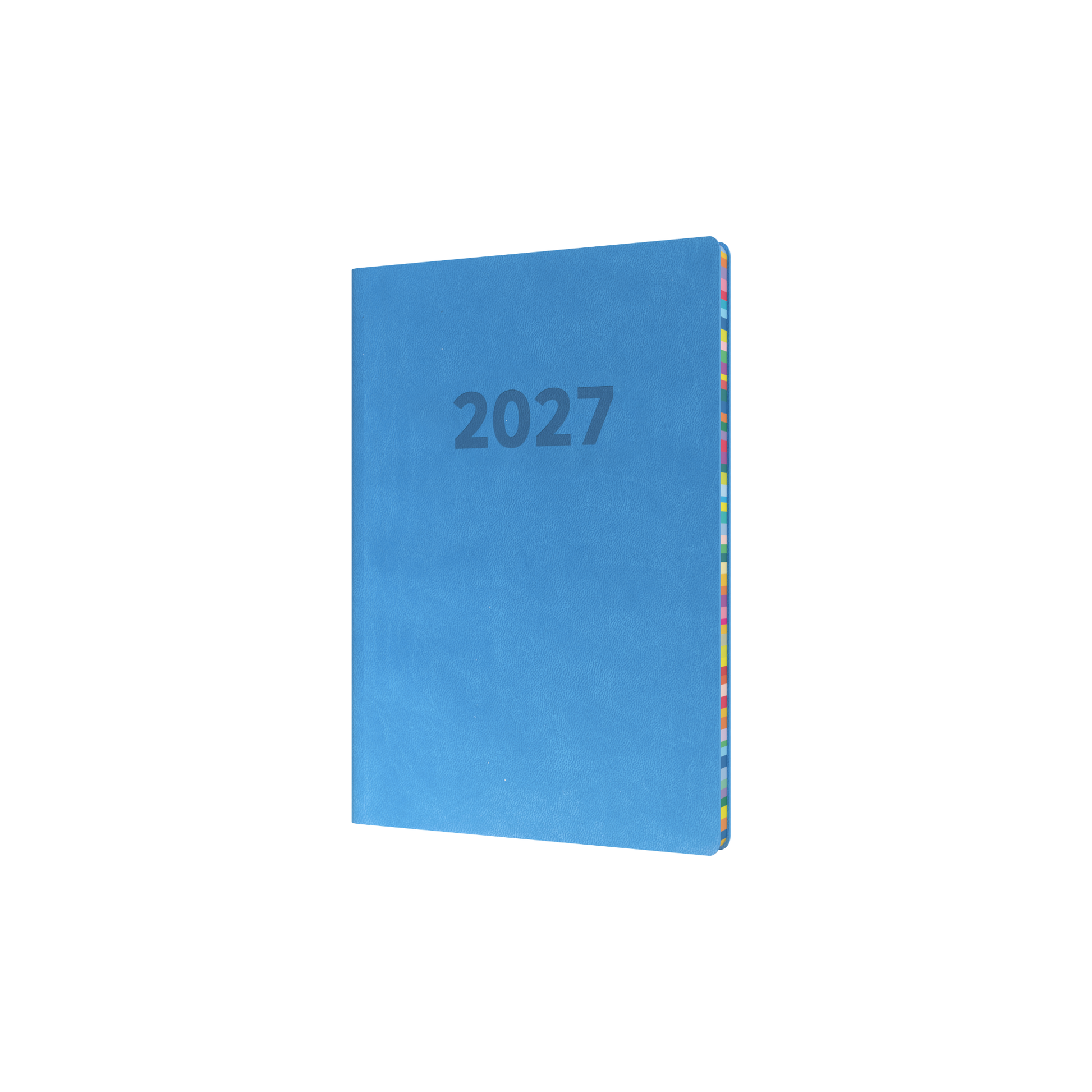 Edge Rainbow 2027 A5 Week to View Blue front cover
