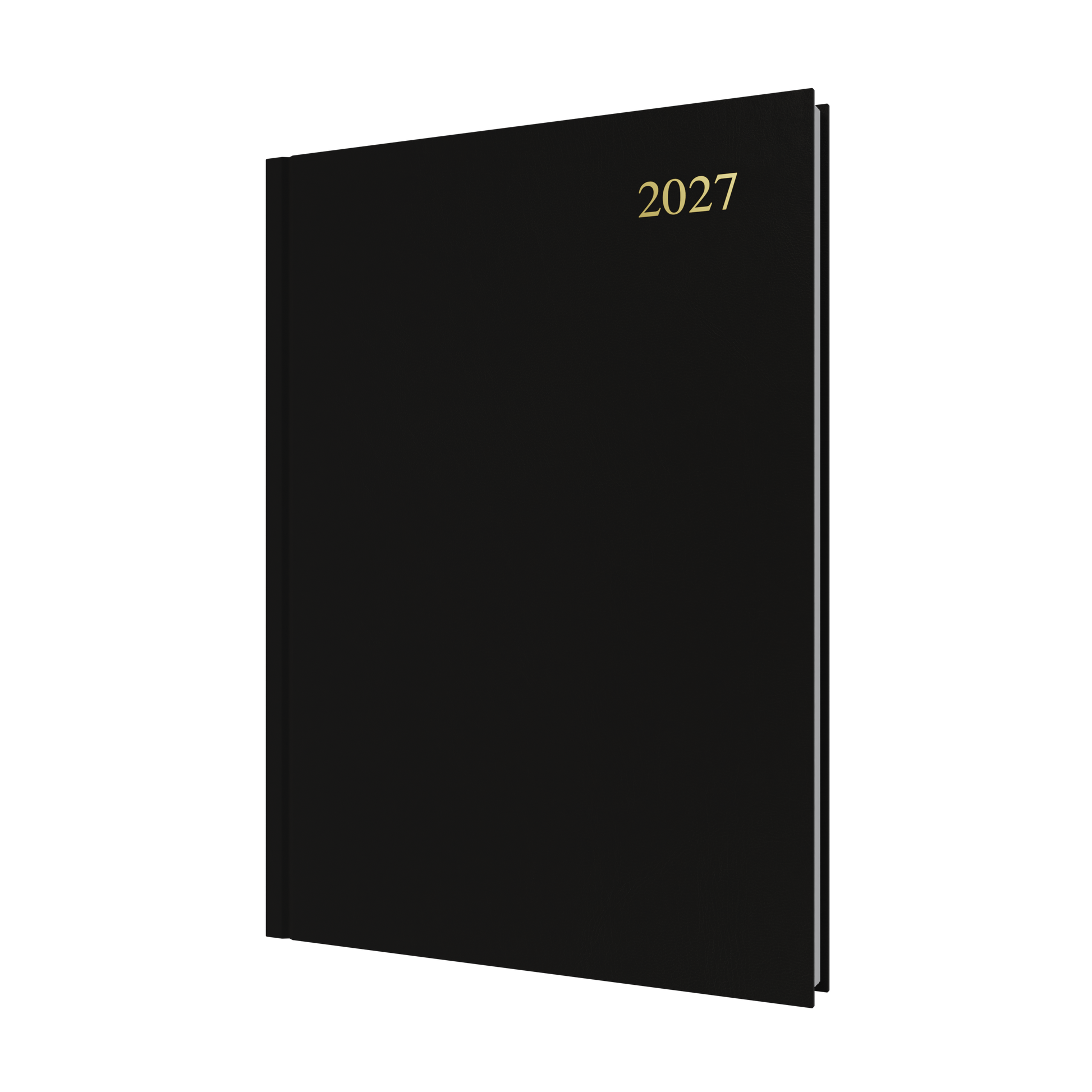 Collins Essential 2027 A4 Day to a Page Diary Black front cover