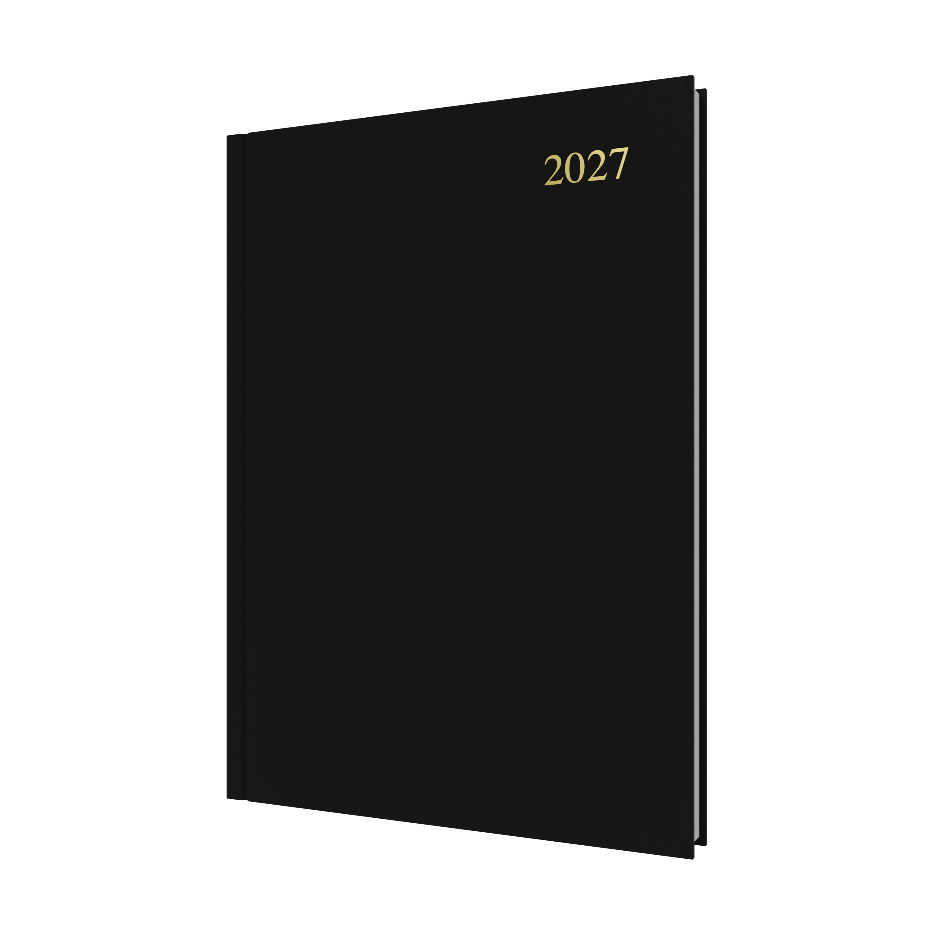 Collins Essential 2027 A4 Day to a Page Diary Black front cover