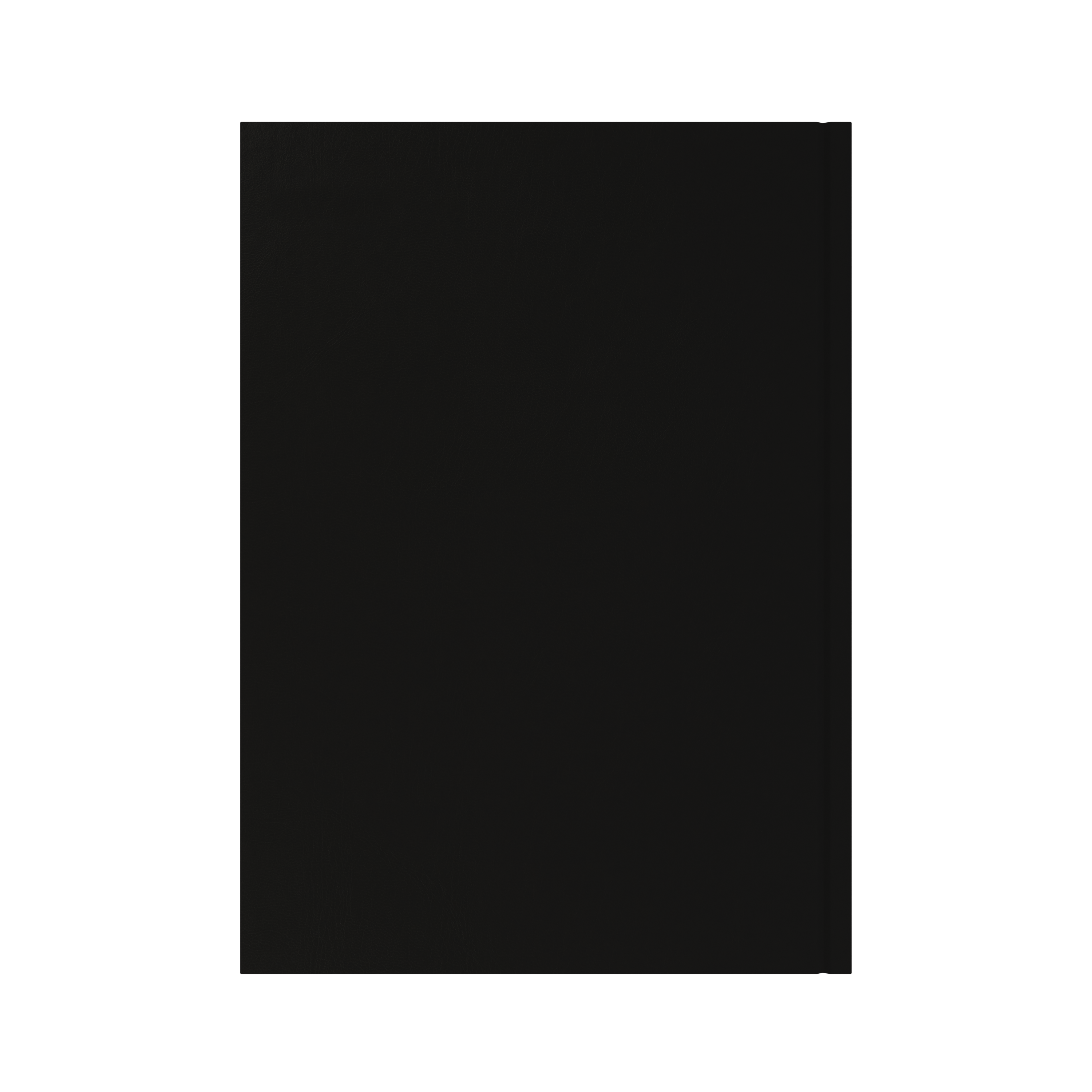 Collins Essential 2027 A4 day to a page diary black cover and spine detail