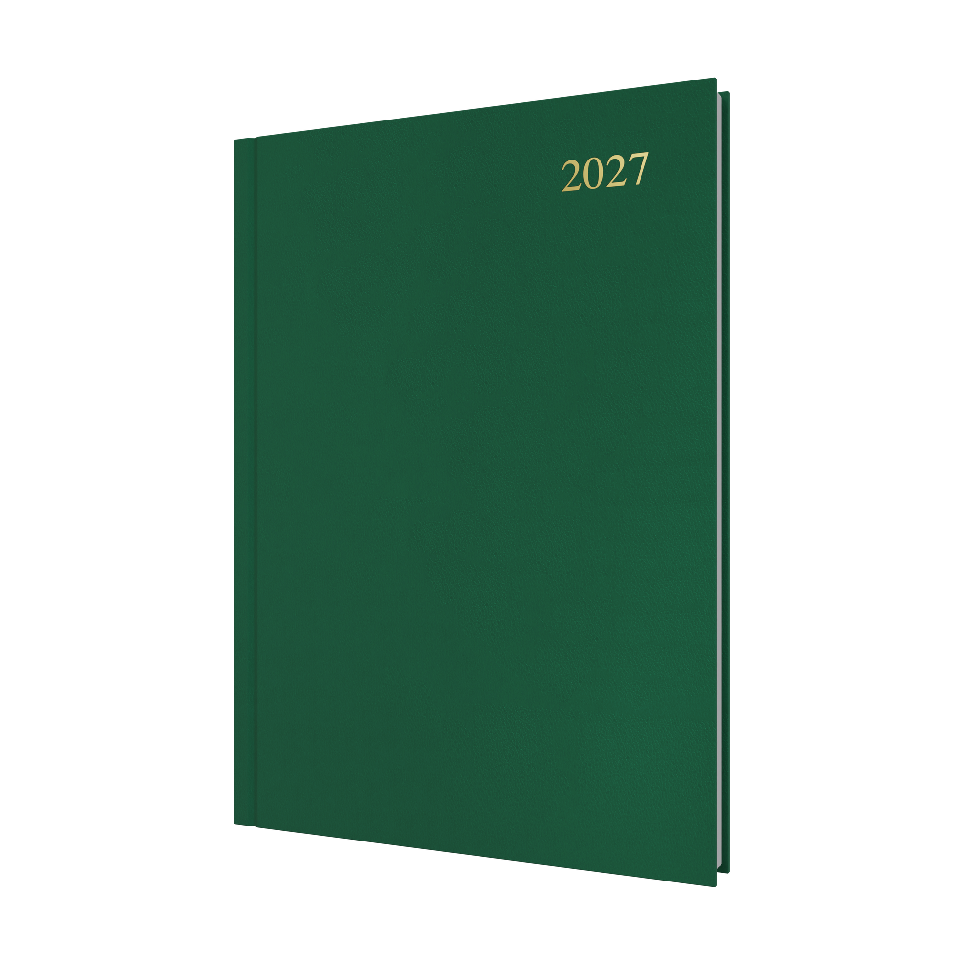 Collins Essential 2027 A4 Day to a Page Diary Green front cover
