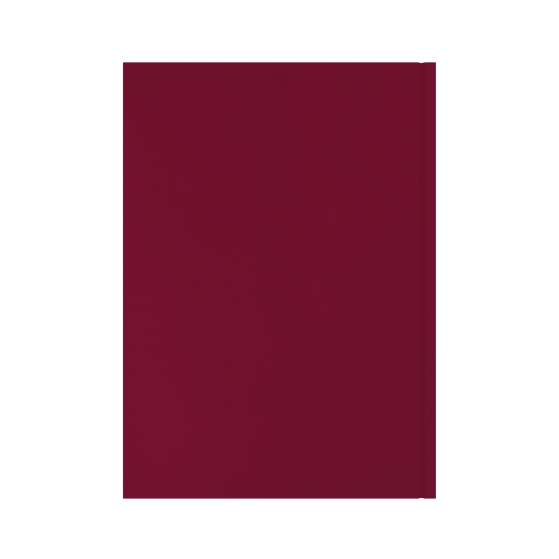 Collins Essential 2027 A4 day to a page diary maroon cover and spine detail