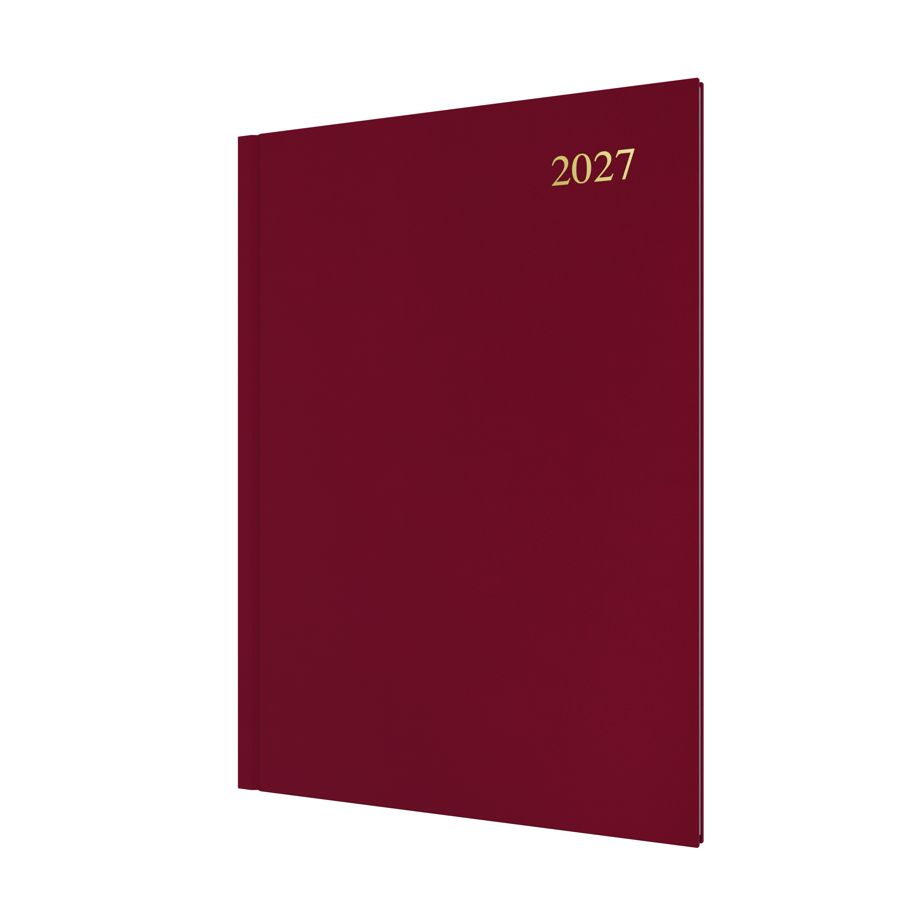 Collins Essential 2027 A4 Week to View Diary Maroon front cover