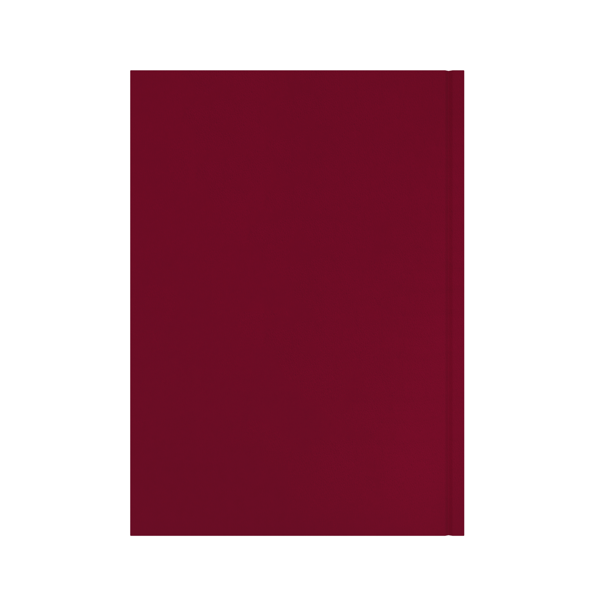 Collins Essential 2027 A4 week to view diary maroon cover and spine detail