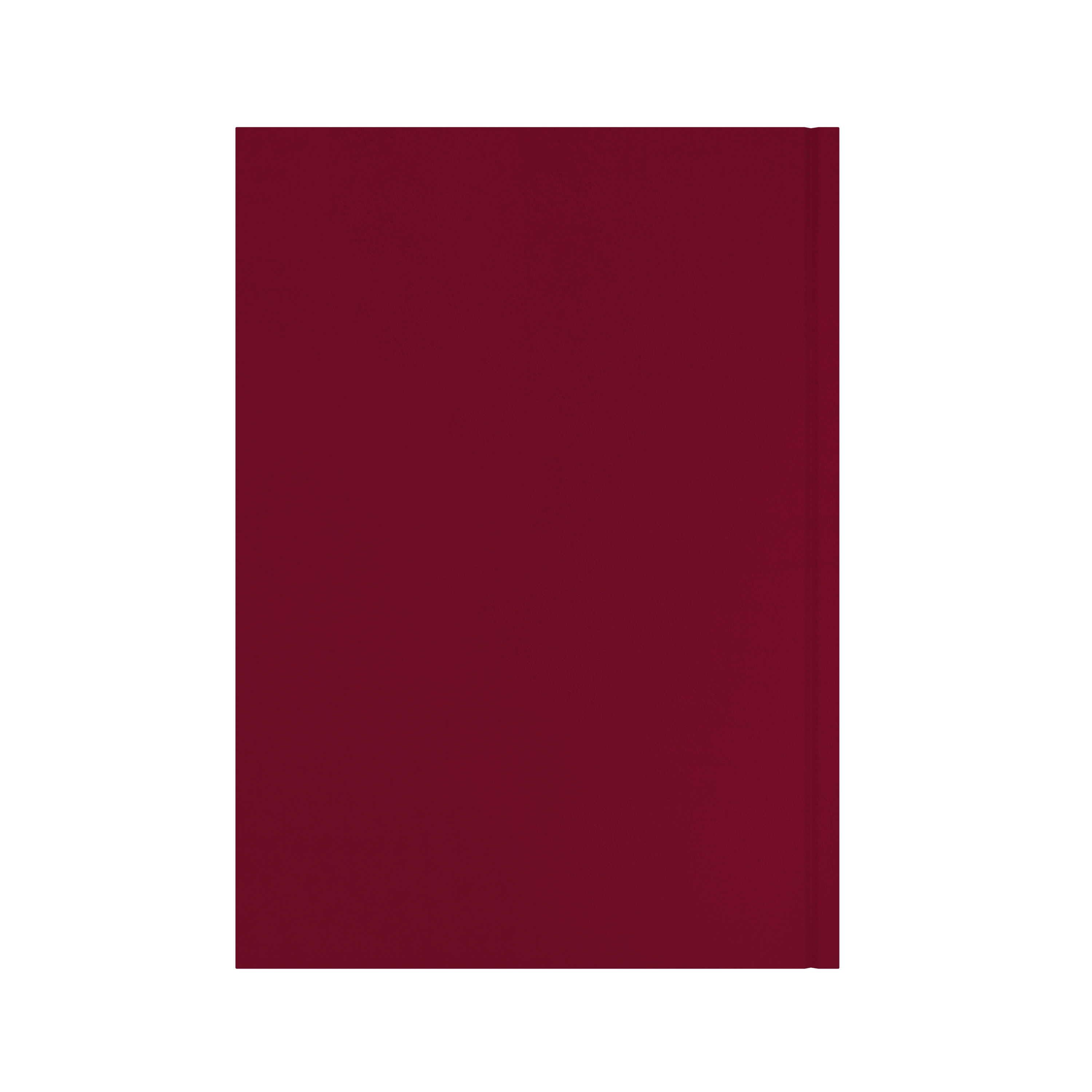 Collins Essential 2027 A4 week to view diary maroon cover and spine detail