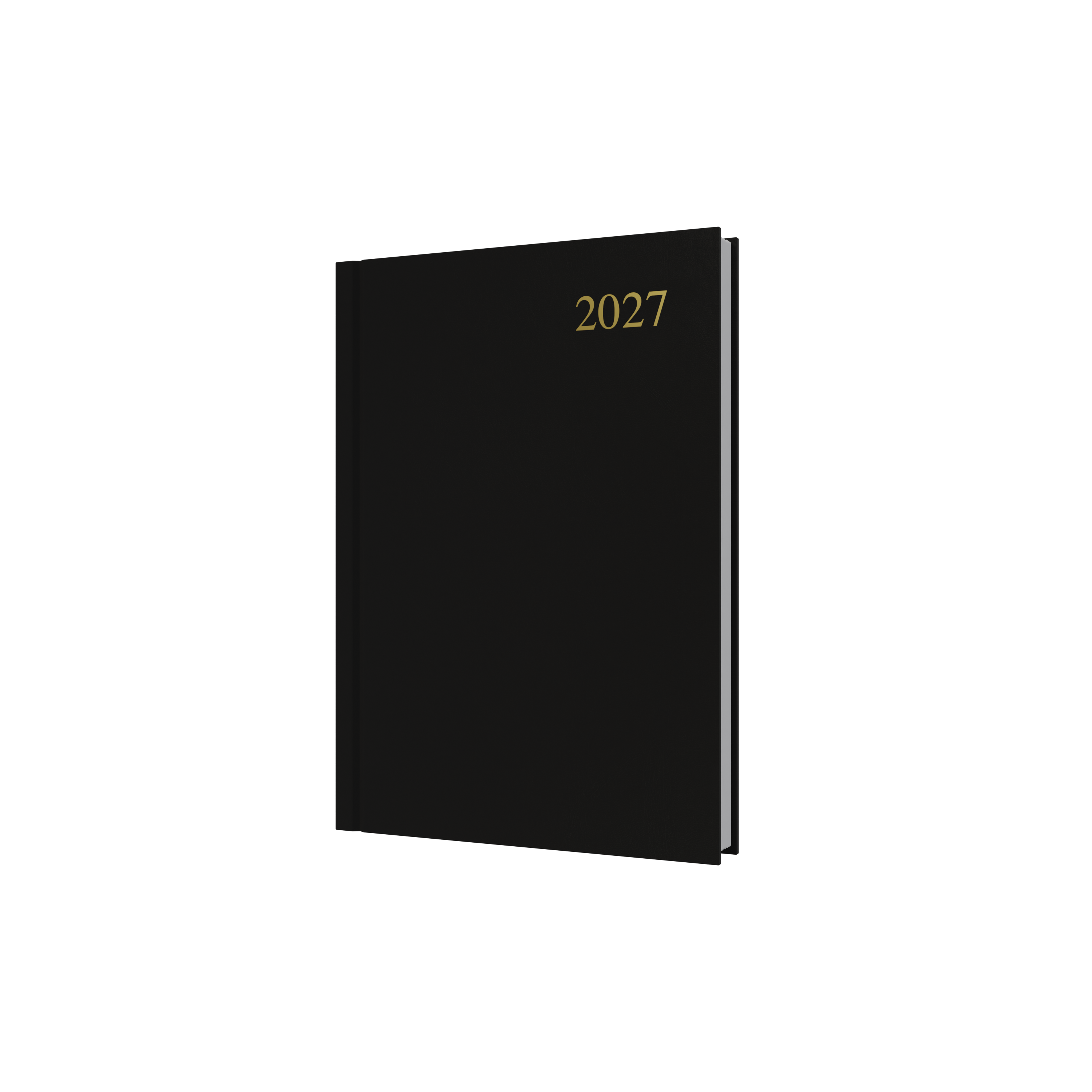Collins Essential 2027 A5 Day to a Page Diary Black front cover
