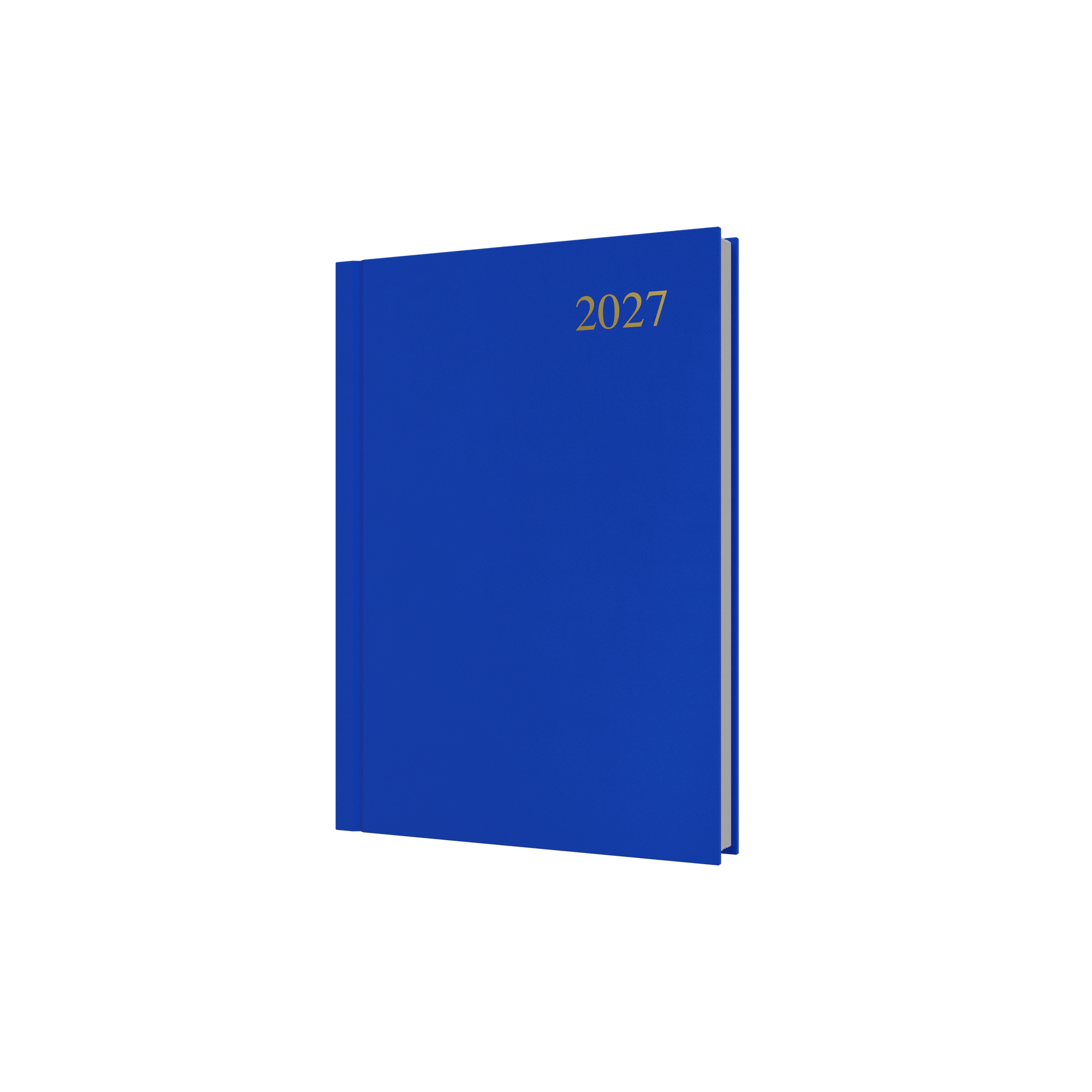 Collins Essential 2027 A5 Day to a Page Diary Blue front cover