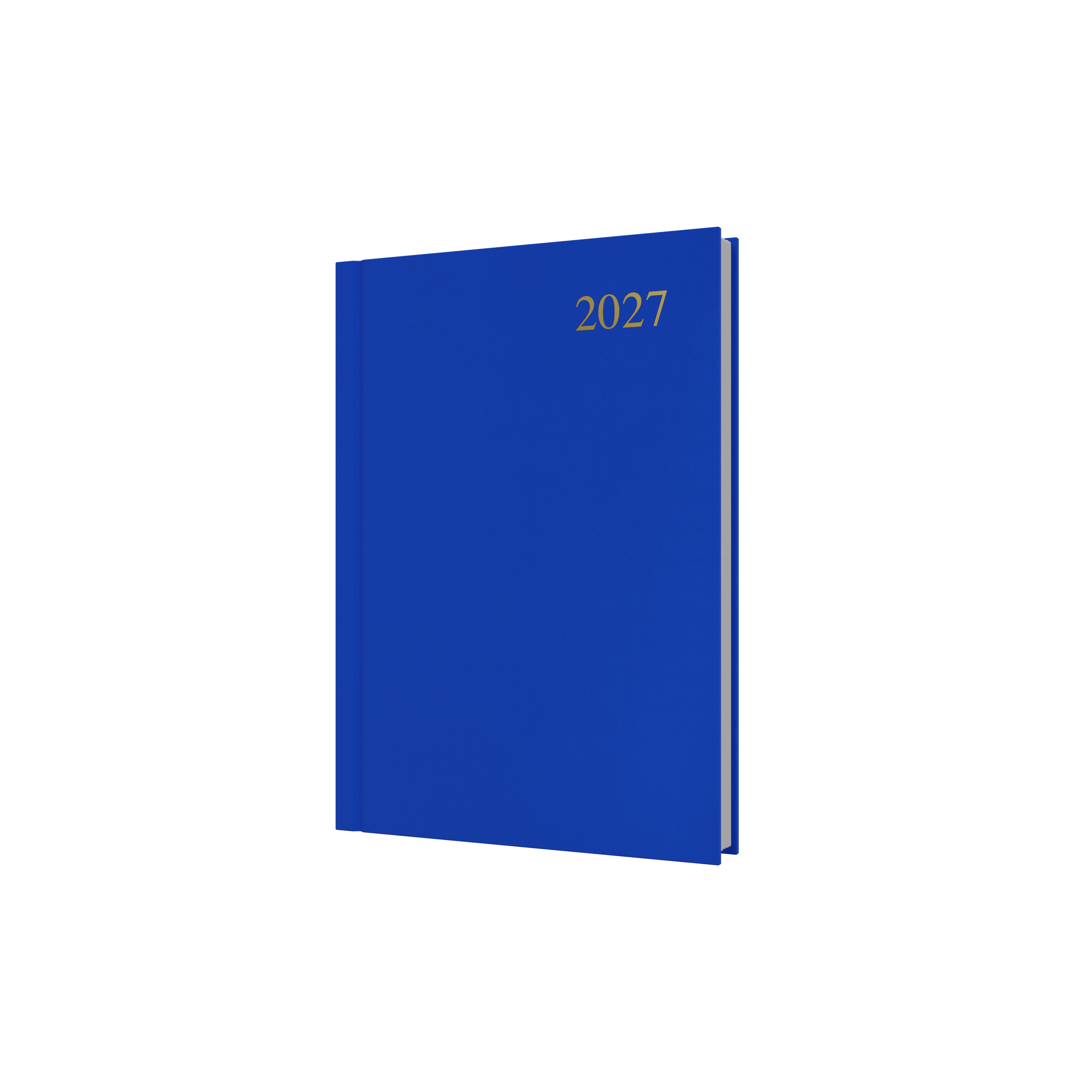 Collins Essential 2027 A5 Day to a Page Diary Blue front cover