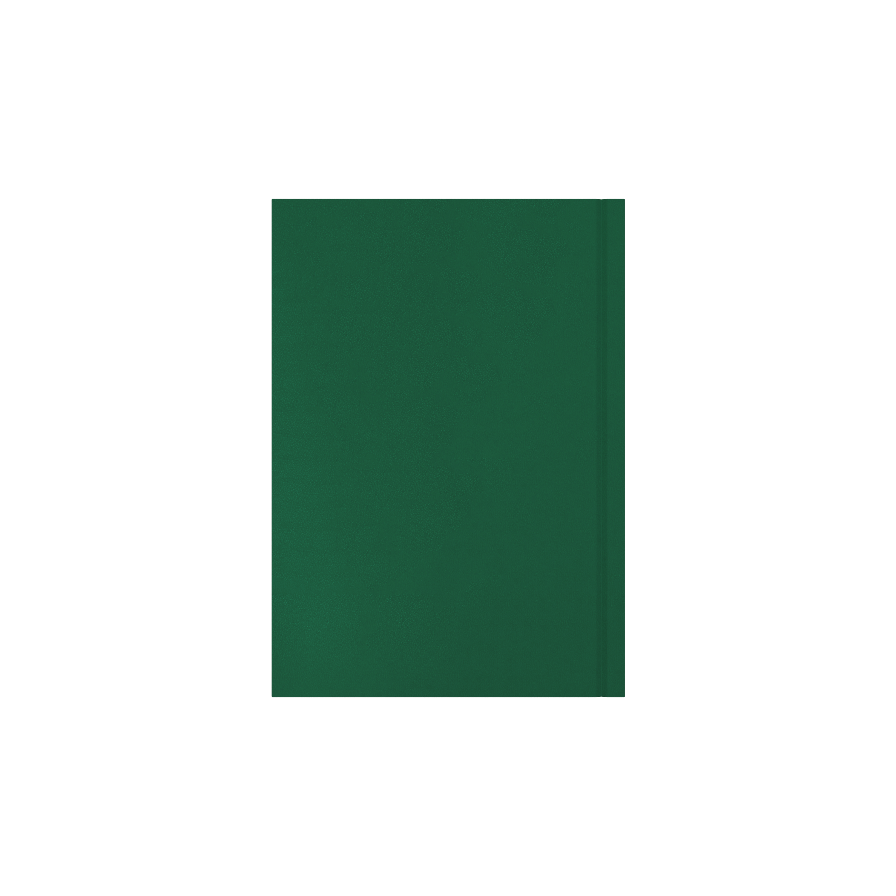 Collins Essential 2027 A5 day to a page diary green cover and spine detail
