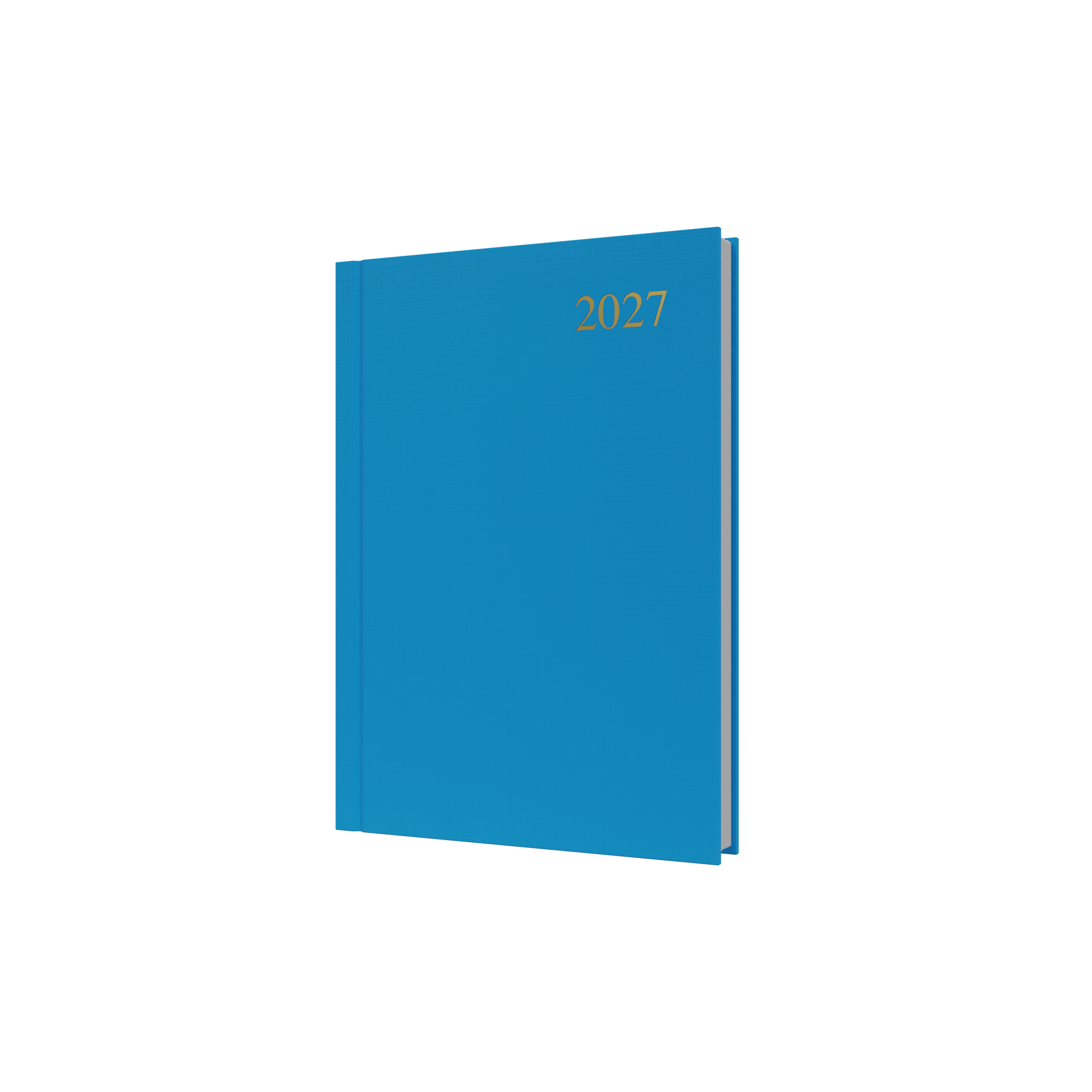 Collins Essential 2027 A5 Day to a Page Diary Light Blue front cover