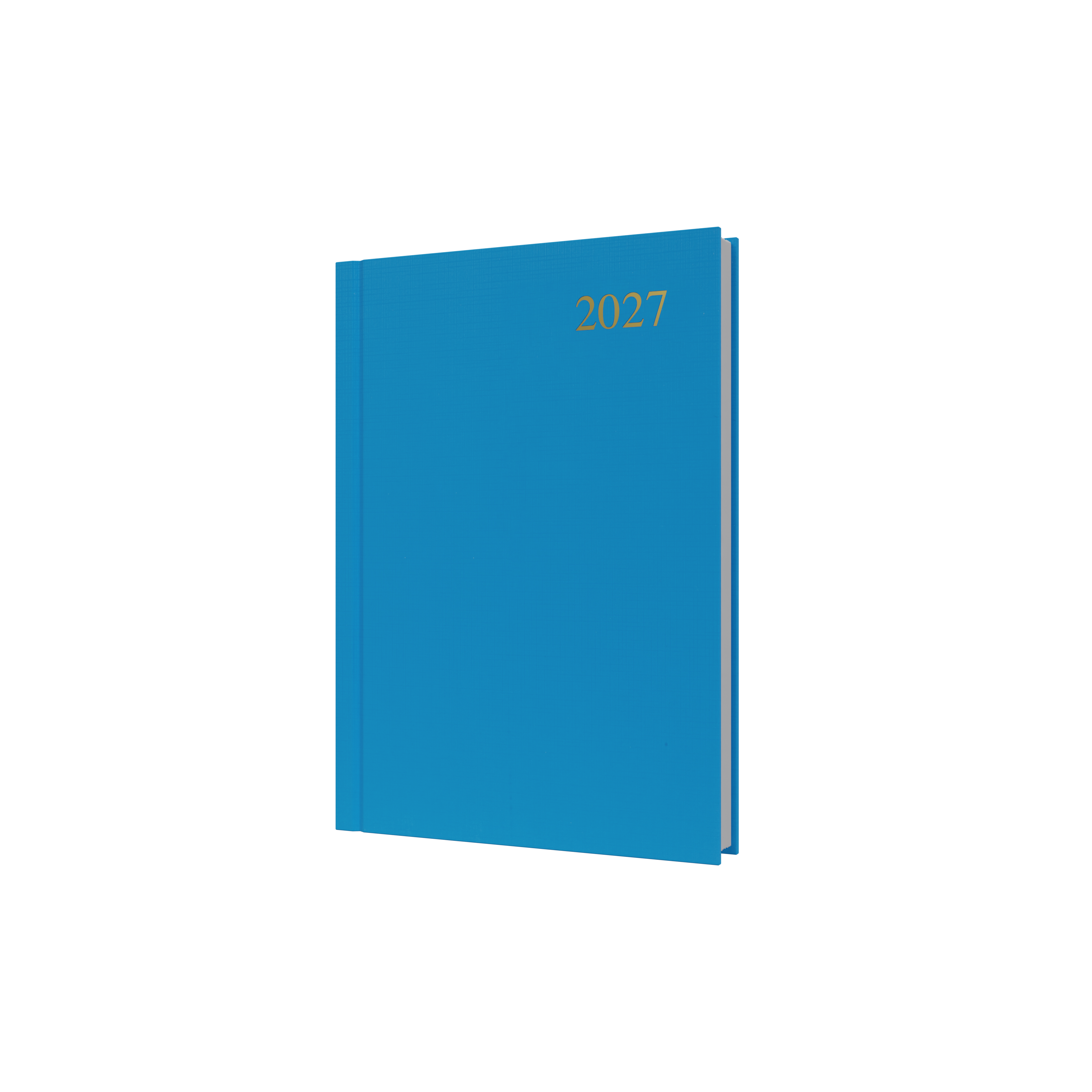 Collins Essential 2027 A5 Day to a Page Diary Light Blue front cover