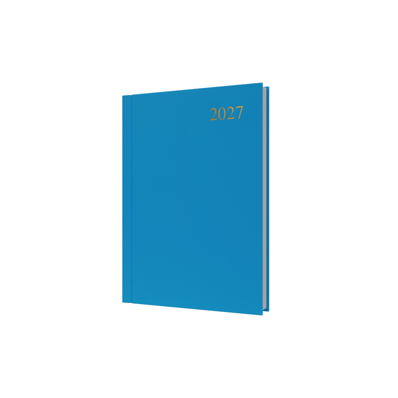 Collins Essential 2027 A5 Day to a Page Diary Light Blue front cover