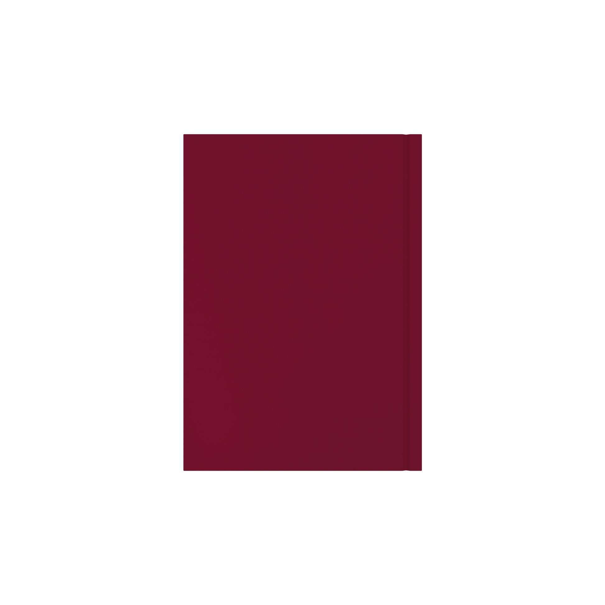 Collins Essential 2027 A5 day to a page diary maroon cover and spine detail