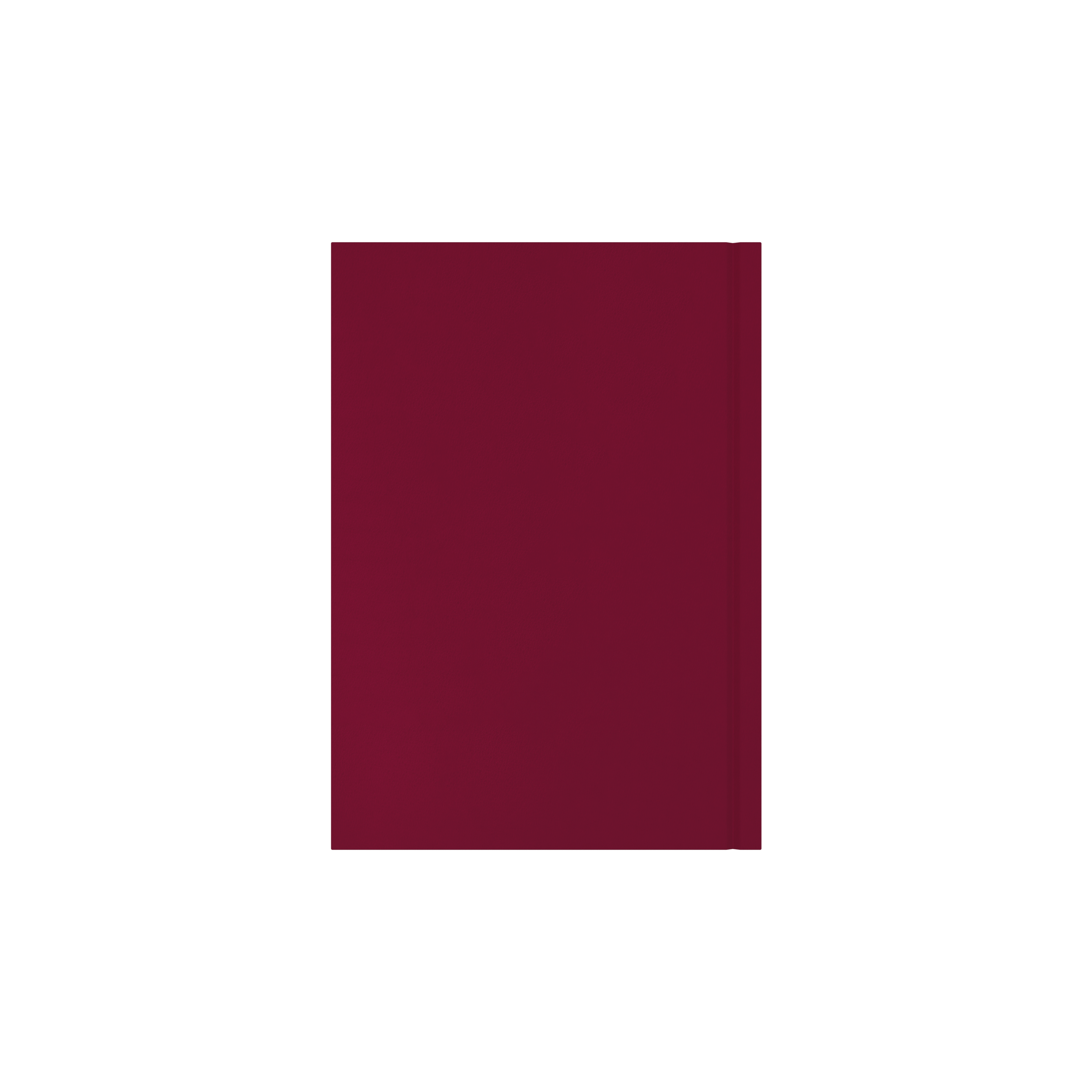 Collins Essential 2027 A5 day to a page diary maroon cover and spine detail